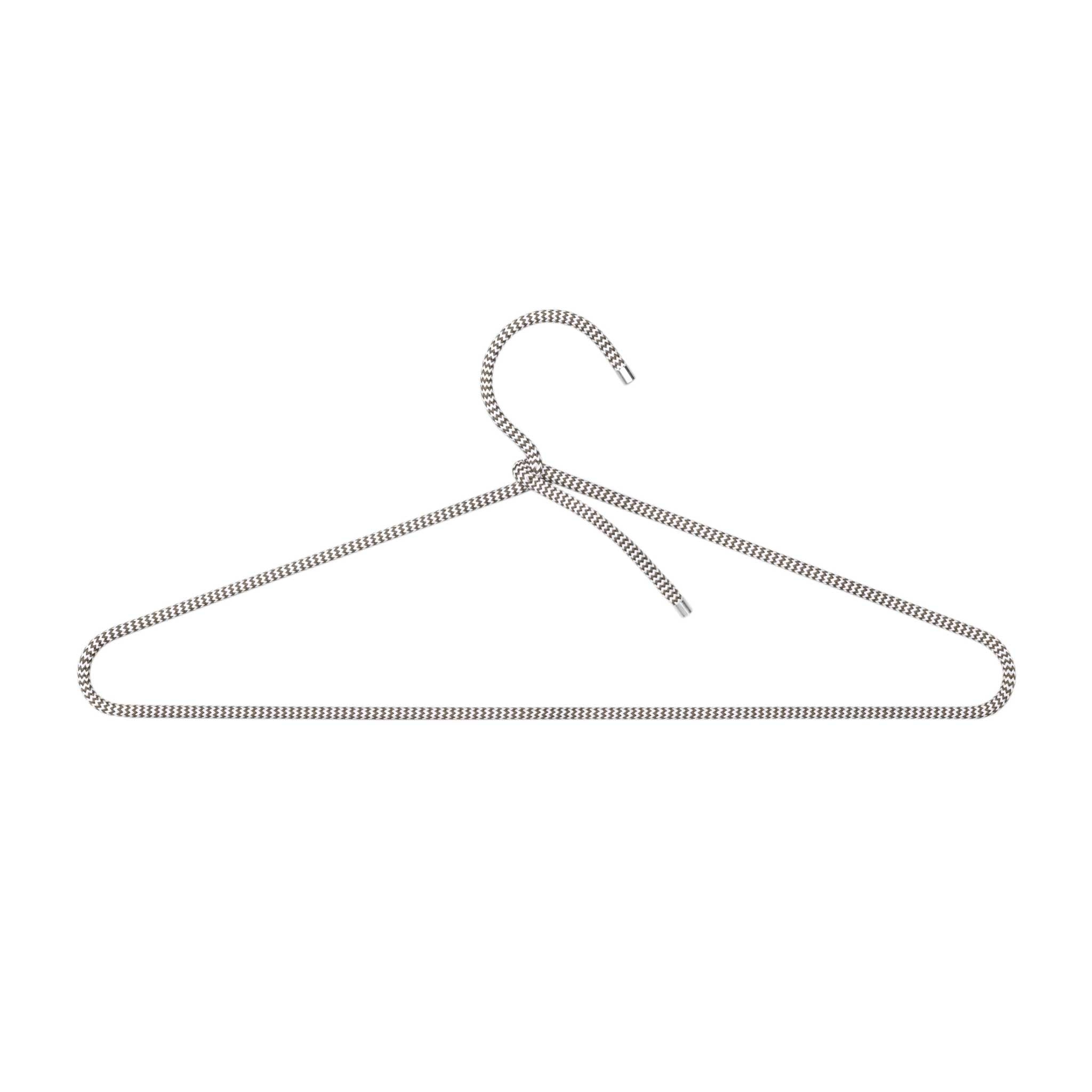 CORD HANGER | dünne Textil-KLEIDERBÜGEL aus Seil mit Alu-Kappen | 5er Set | Peppermint Products - Charles & Marie