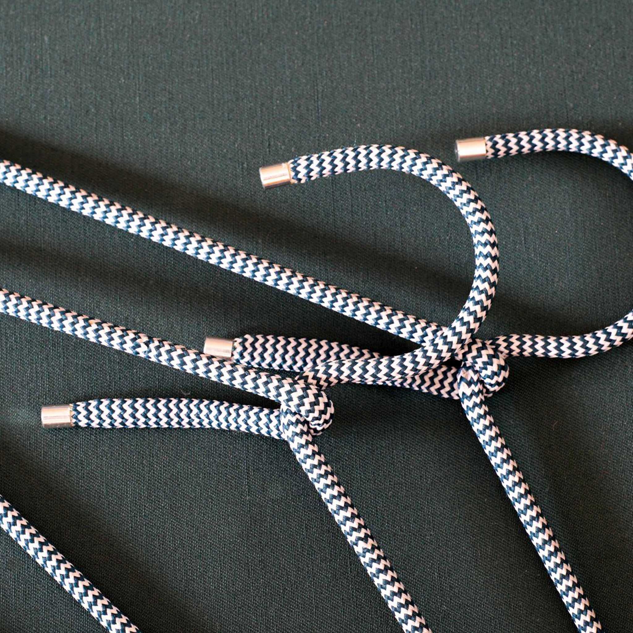 CORD HANGER | dünne Textil-KLEIDERBÜGEL aus Seil mit Alu-Kappen | 5er Set | Peppermint Products - Charles & Marie