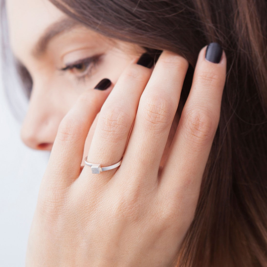 CUBE | 925er Sterling Silber RING | Jonathan Radetz