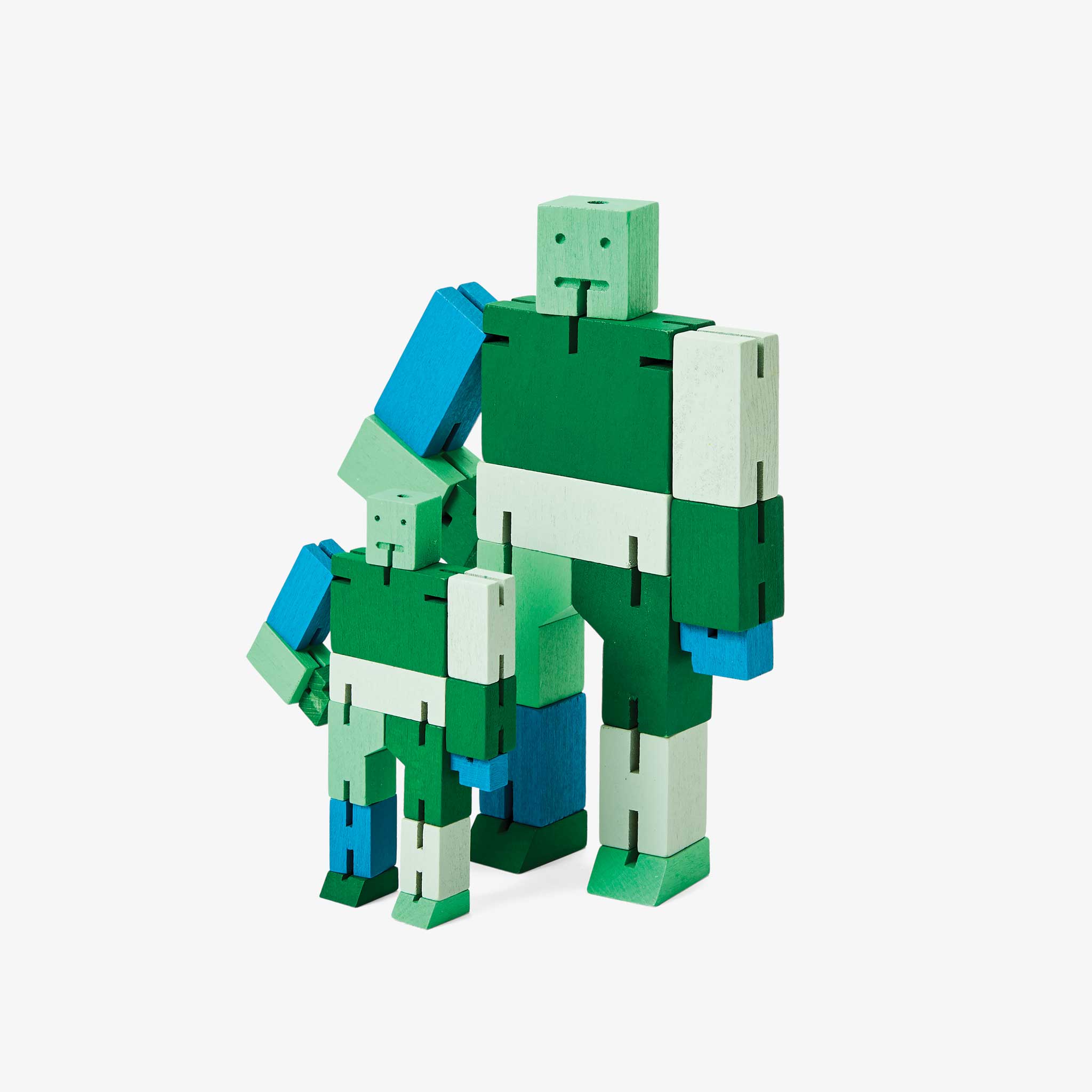 CUBEBOT® Capsule Collection | 3D PUZZLE ROBOTER | Grün Multi | David Weeks | Areaware