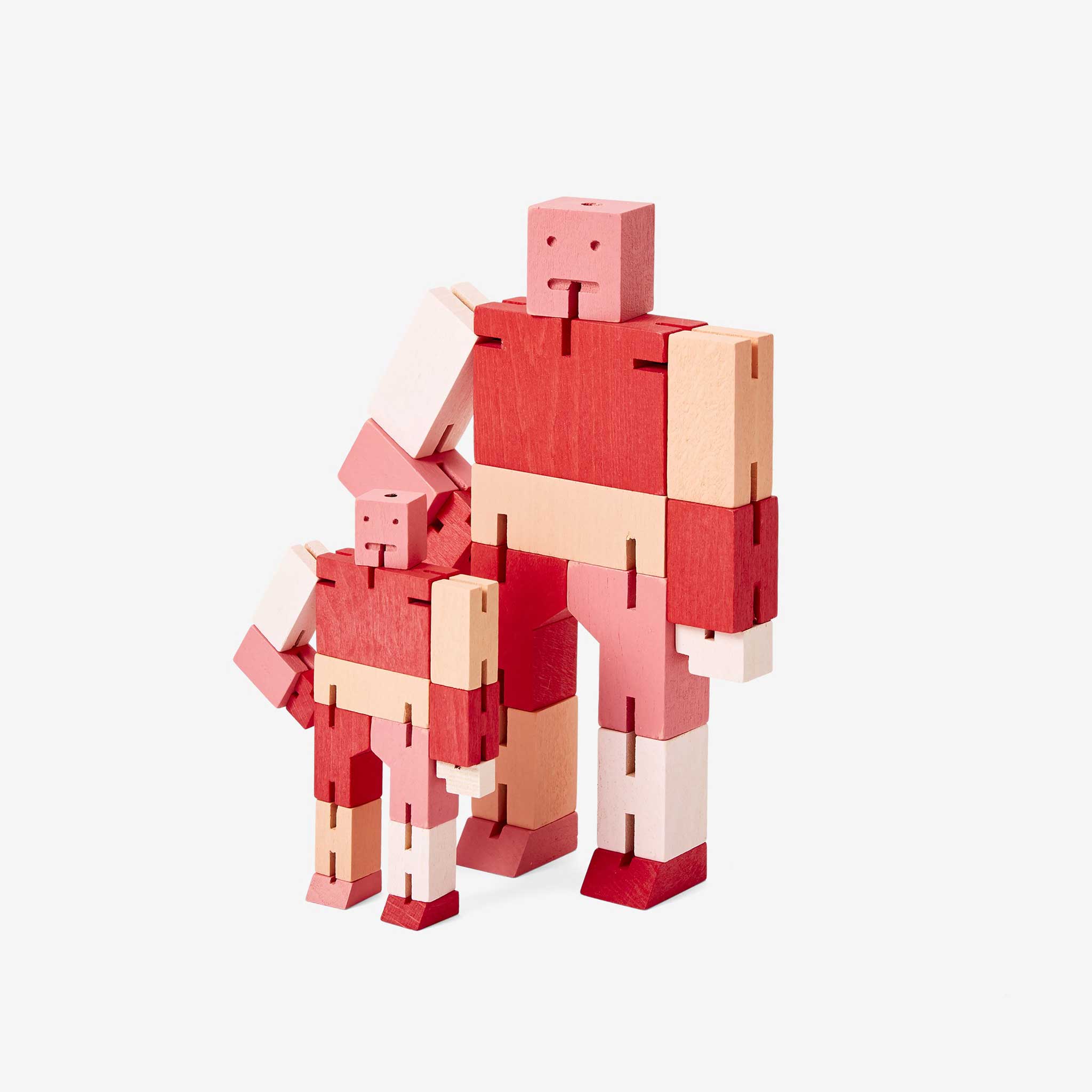 CUBEBOT® Capsule Collection | 3D PUZZLE ROBOTER | Rot Multi | David Weeks | Areaware