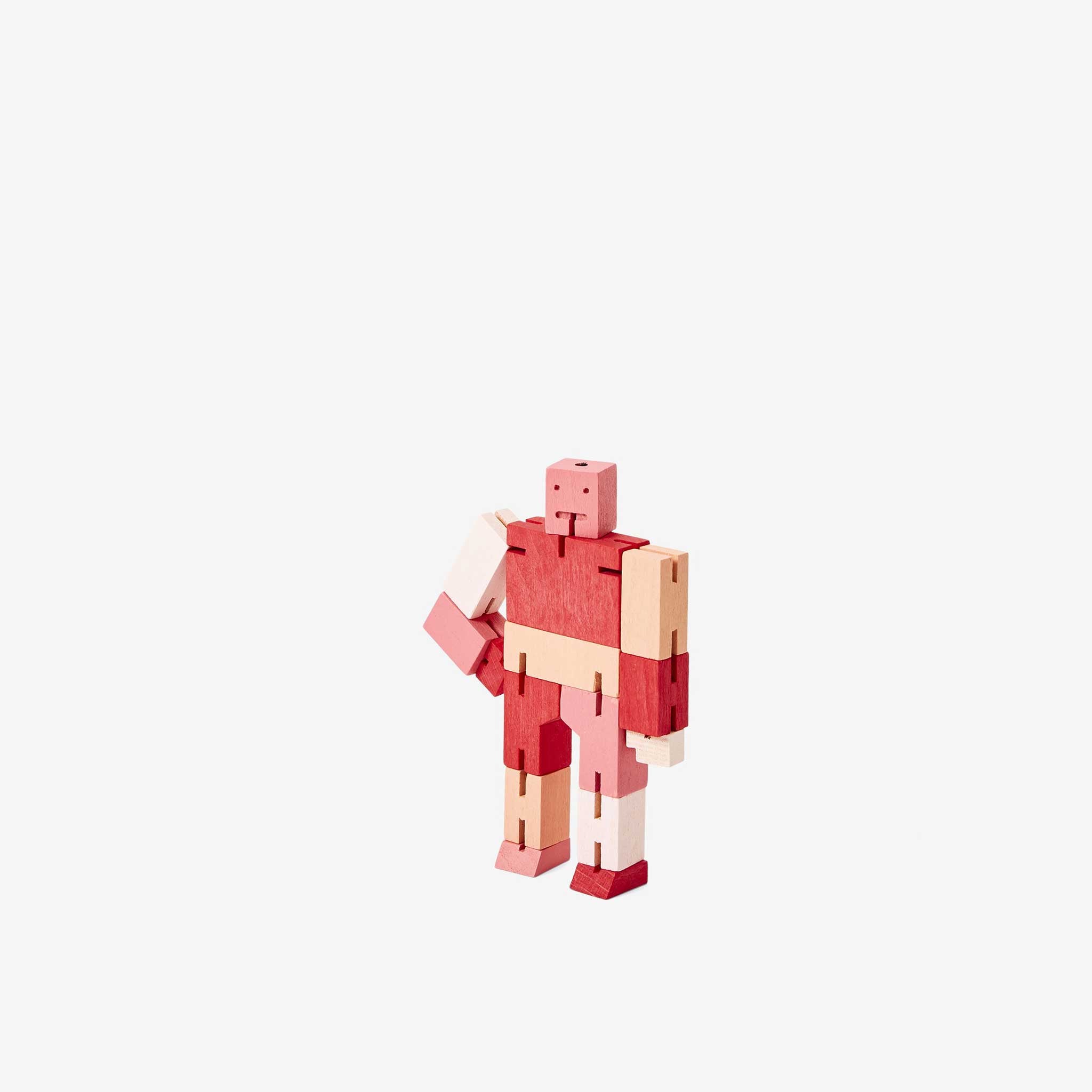 CUBEBOT® Capsule Collection | 3D PUZZLE ROBOTER | Rot Multi | David Weeks | Areaware