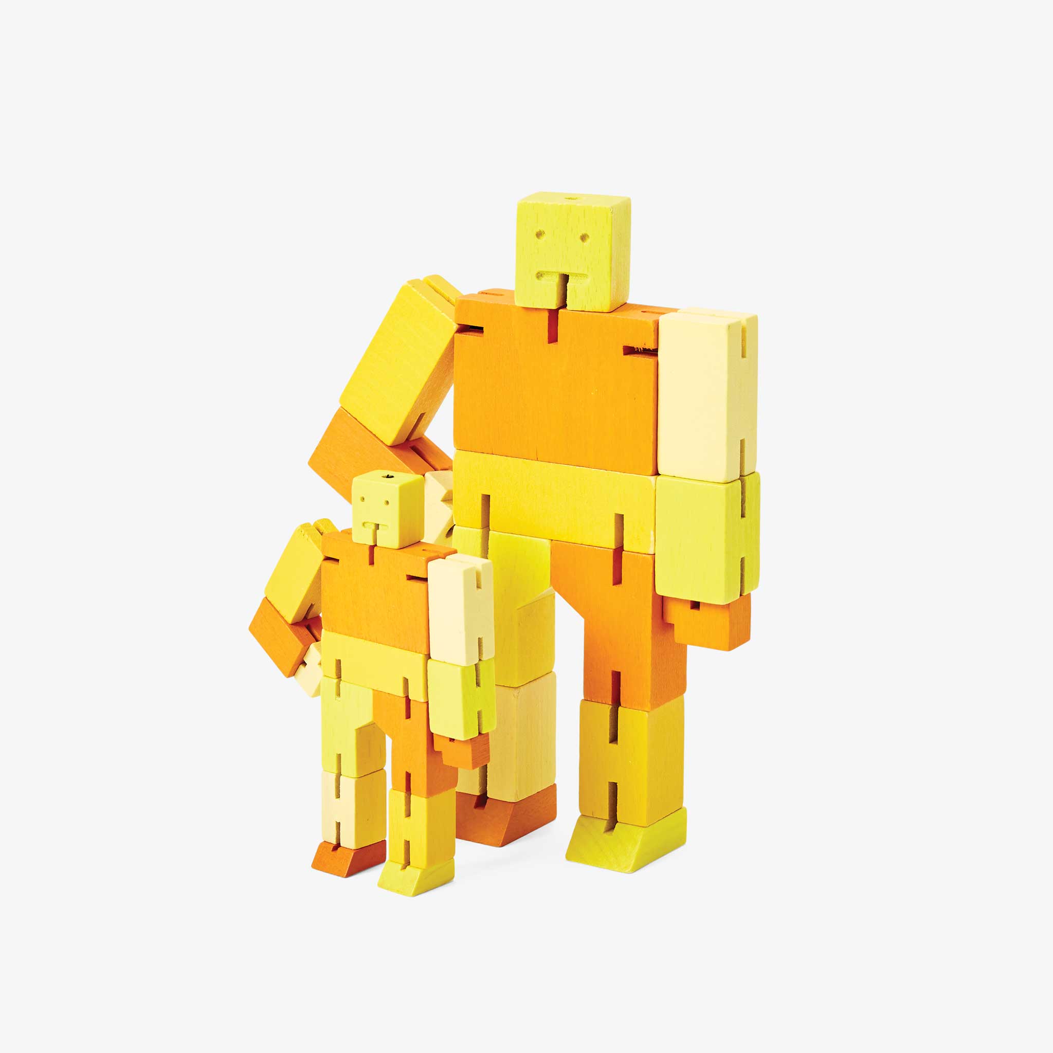 CUBEBOT® Capsule Collection | 3D PUZZLE ROBOTER | Gelb Multi | David Weeks | Areaware