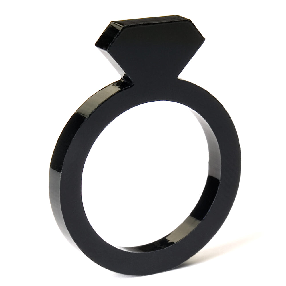 DIAMANT RINGE | 3mm aus Acryl | Alissia Melka-Teichroew | byAMT