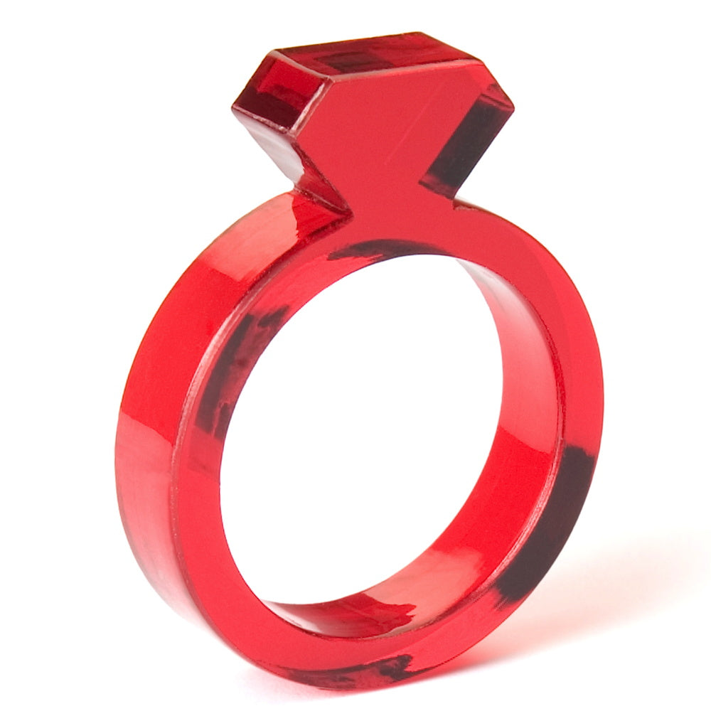 DIAMANT RINGE | 6mm aus Acryl | Alissia Melka-Teichroew | byAMT