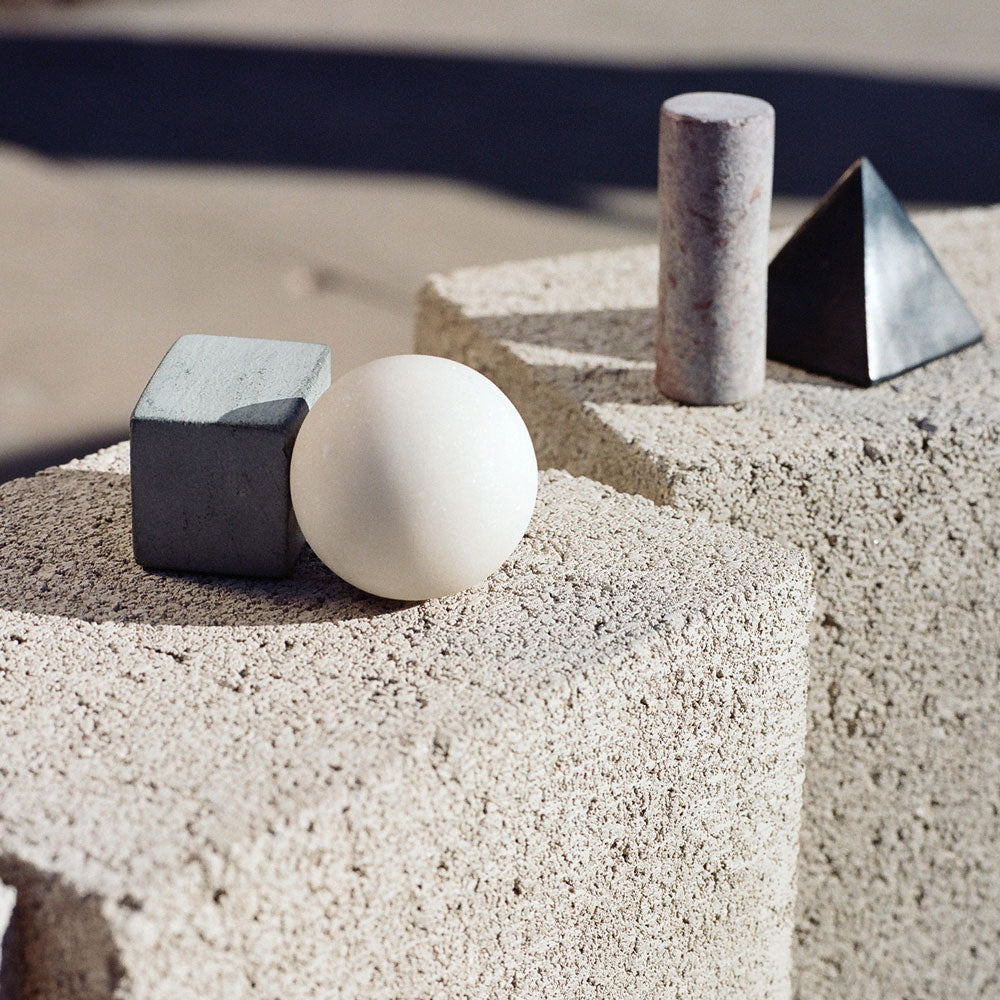 FORMES DE ROCHES À BOIRE | Ensemble de 4 PIERRES DE REFROIDISSEMENT | Runa Klock | Sont conscients