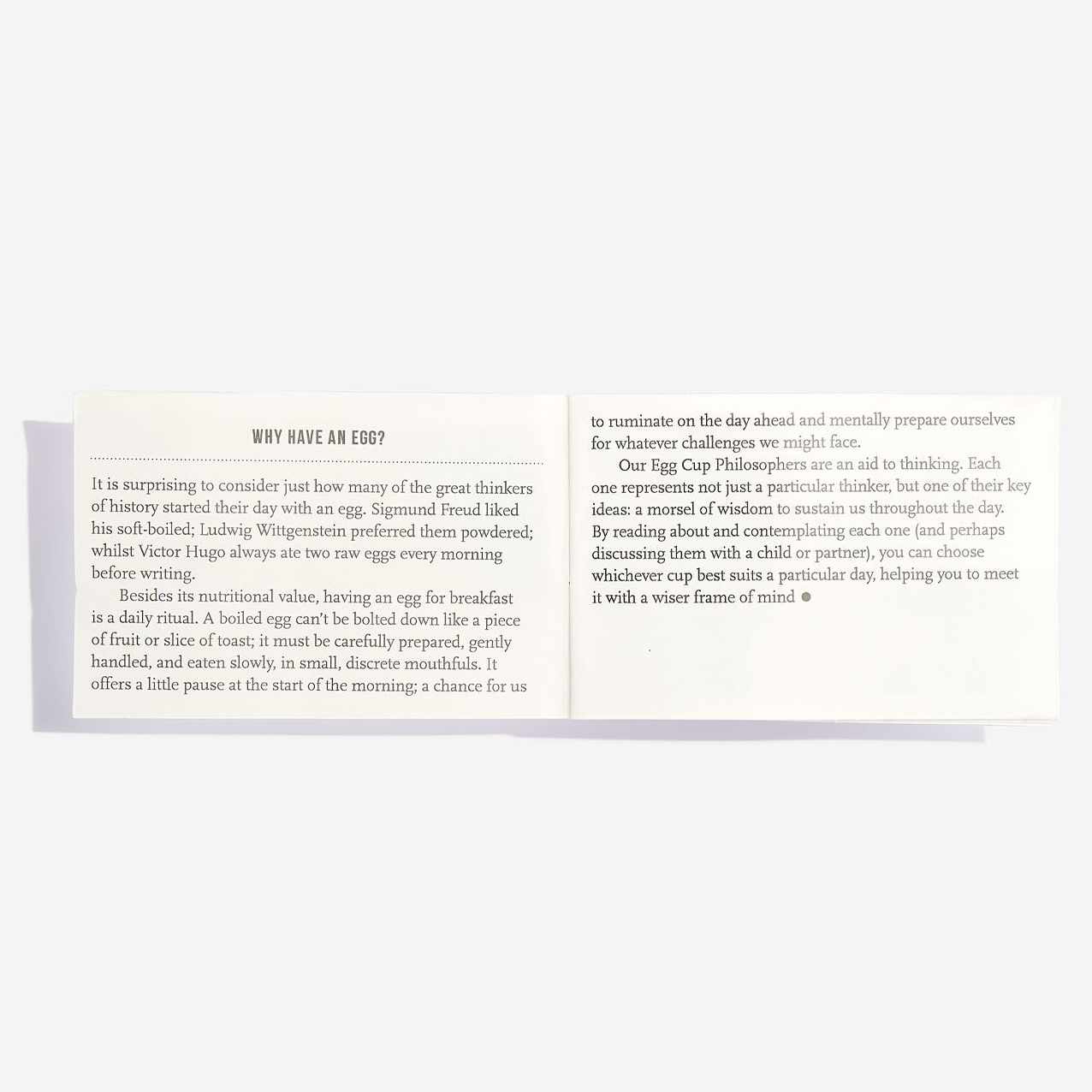 PHILOSOPHEN EIERBECHER | 4er SET aus Porzellan | The School of Life