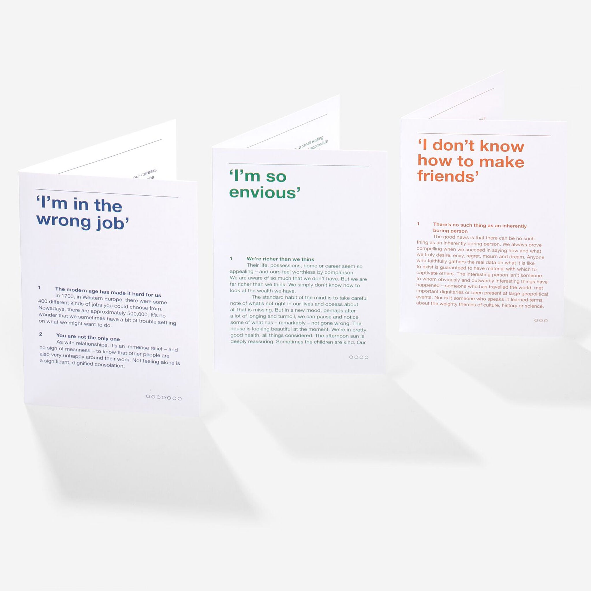 EMOTIONAL FIRST AID KIT | CARD SET | English Edition | The School of Life