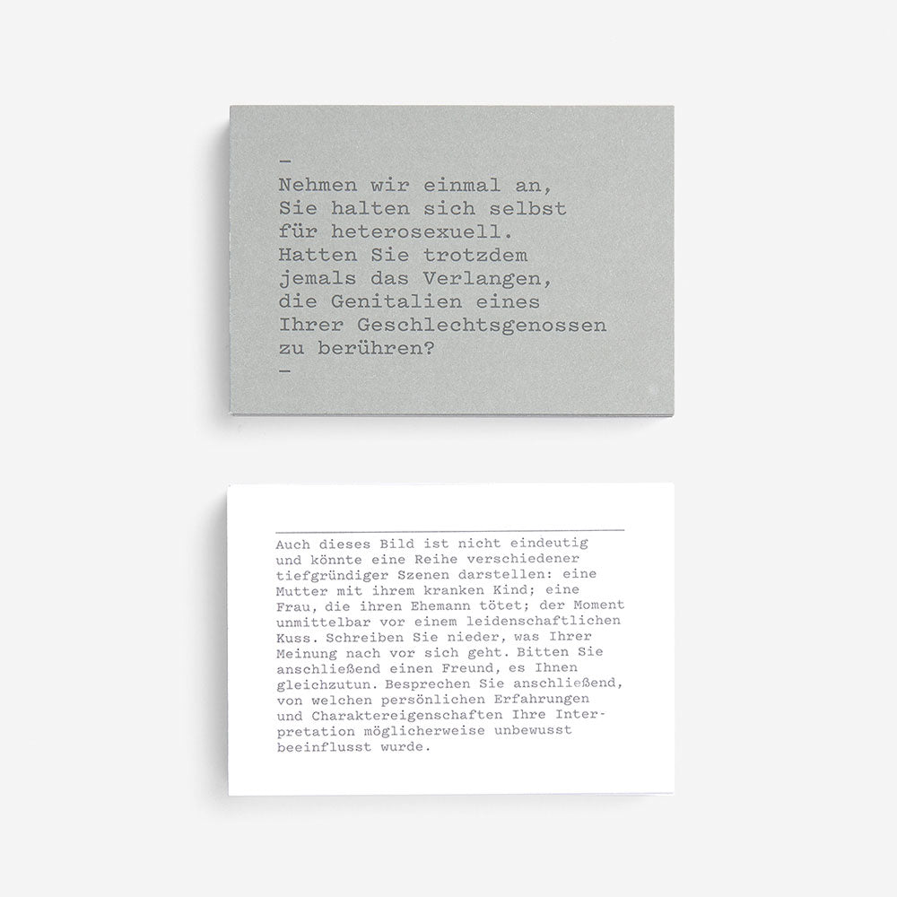 ERKENNE DICH SELBST | CARD SET of knowing yourself a little better in life | 60 prompt cards | German Edition | The School of Life