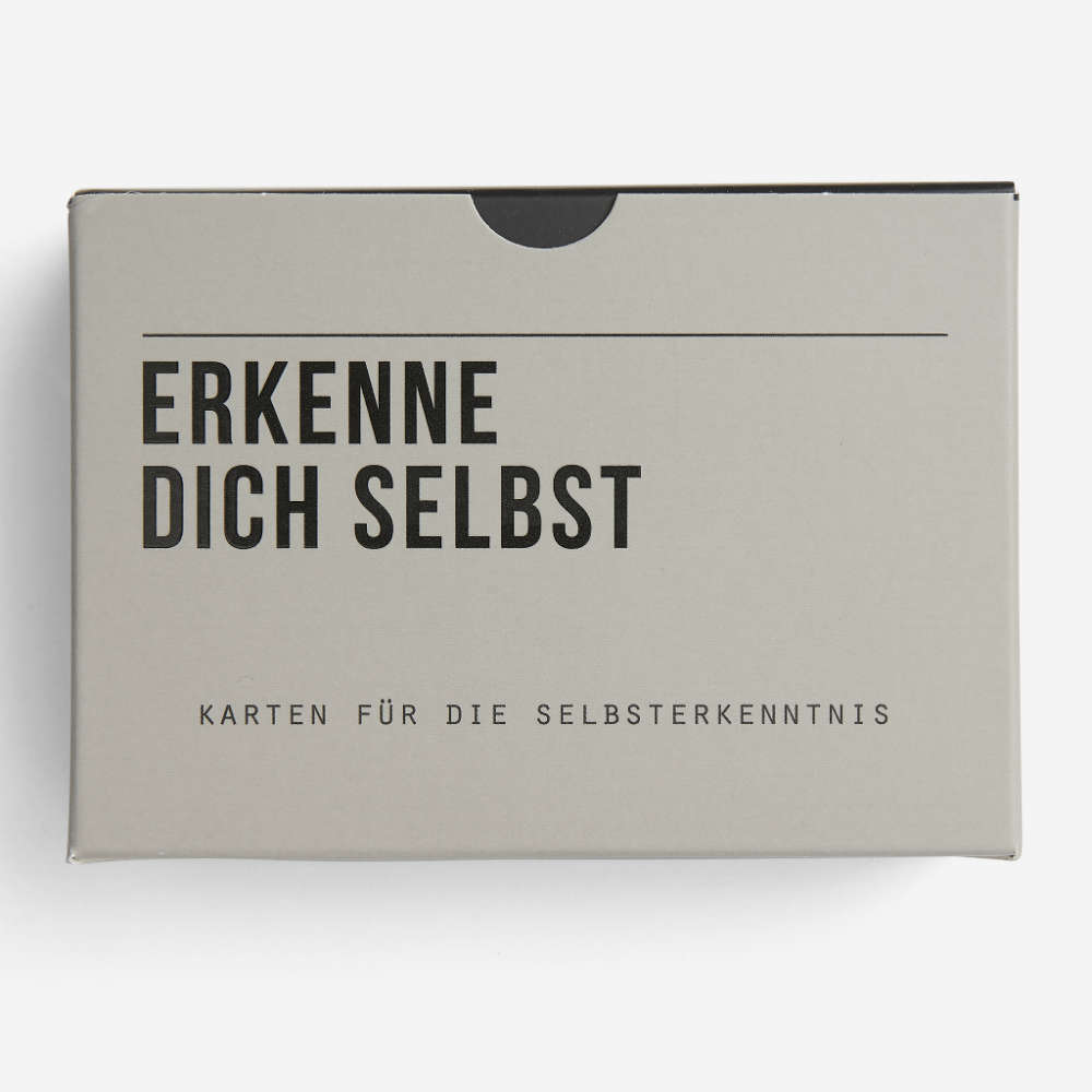 ERKENNE DICH SELBST | interaktives KARTENSET für die bessere Selbsterkenntnis | 60 Karten | The School of Life