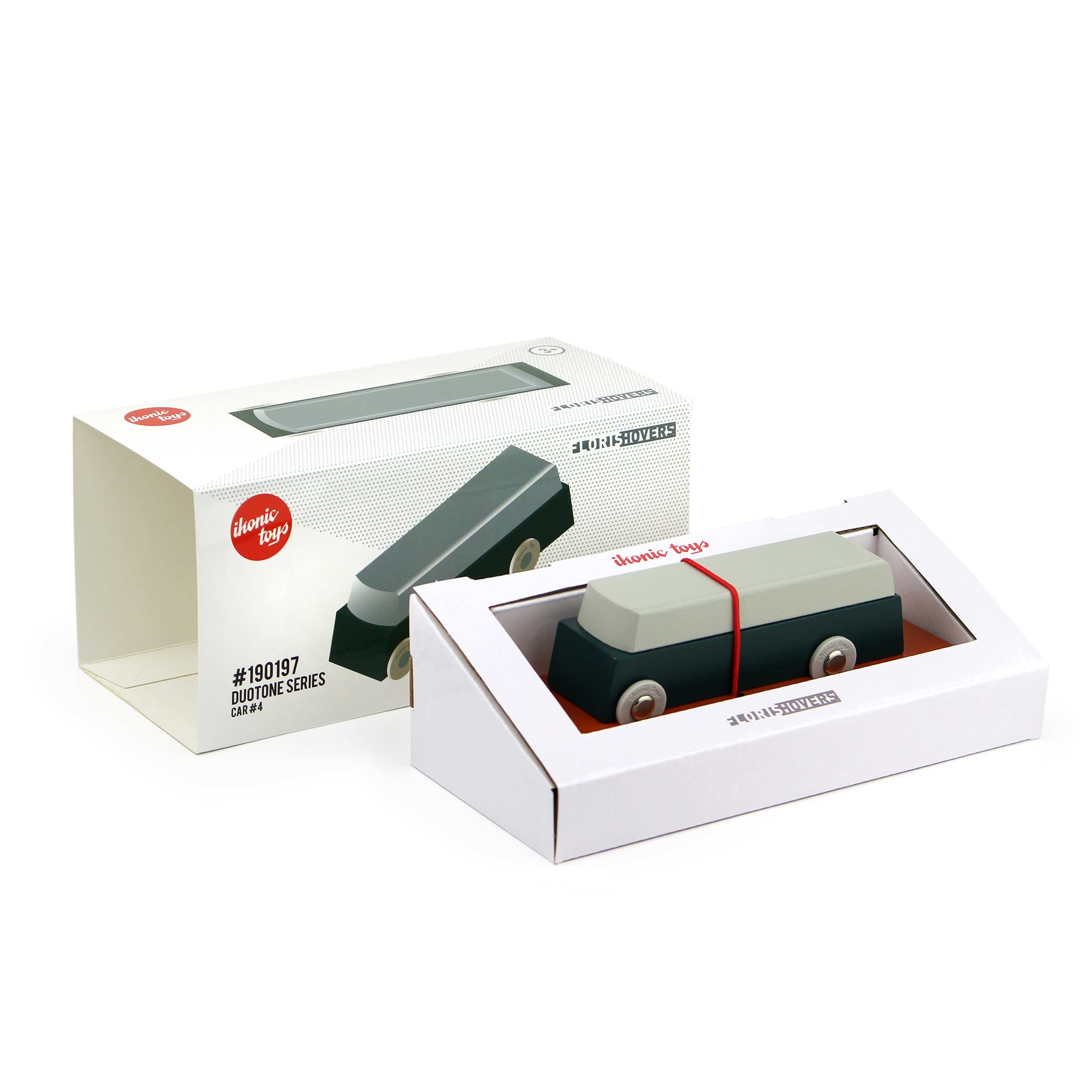 FOURGON DE VOITURE DUOTONE #4 | VOITURE JOUET design en bois | Floris plane | Iconique
