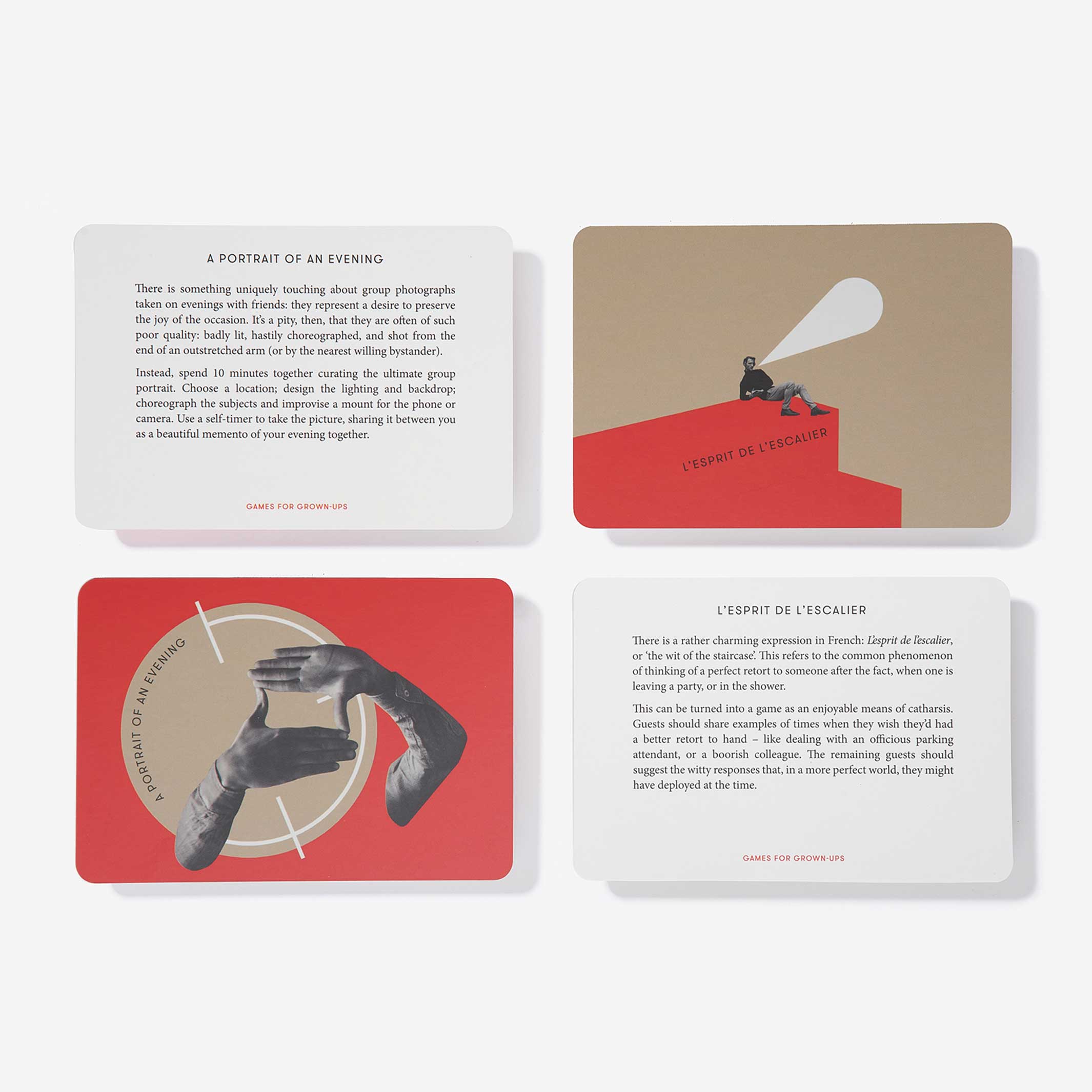 GAMES FOR GROWN-UPS | Set of 40 cards | English Edition | The School of Life