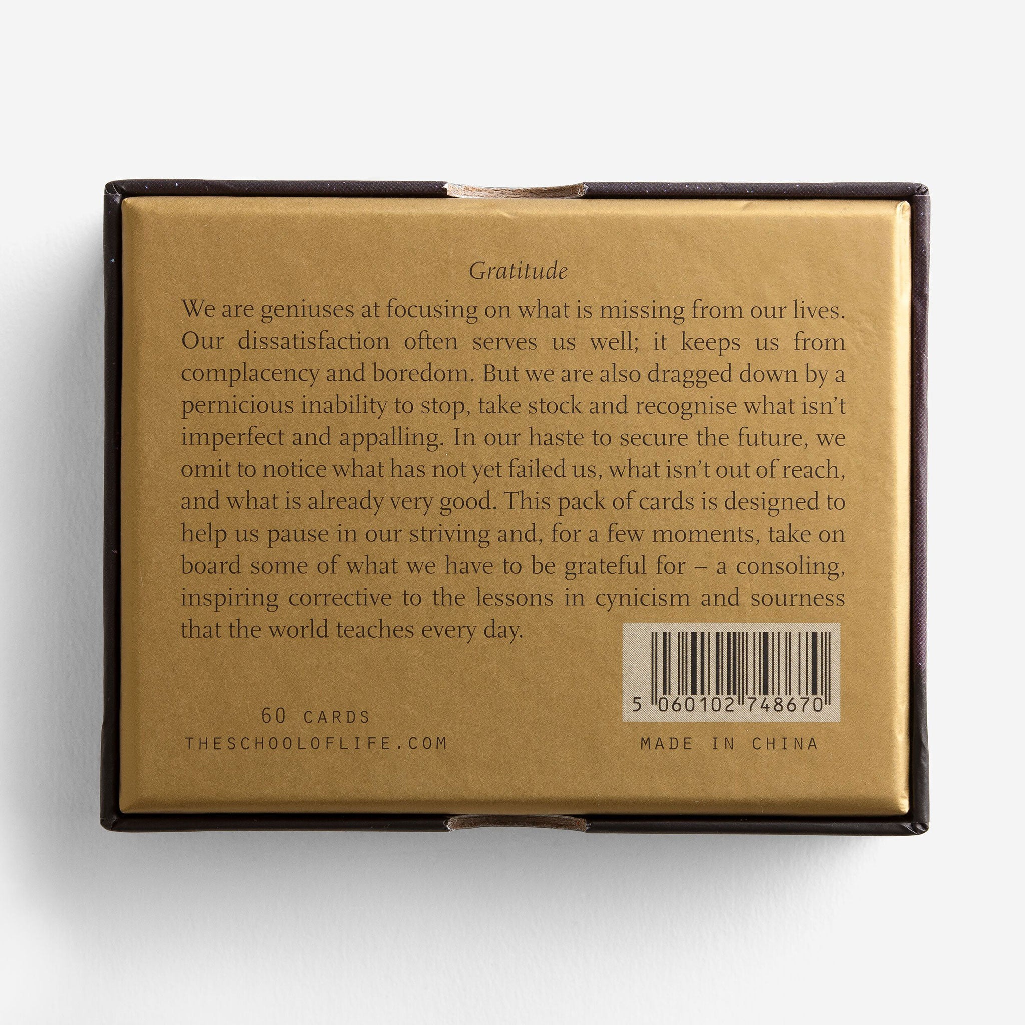 GRATITUDE | KARTENSET | Englische Edition | The School of Life