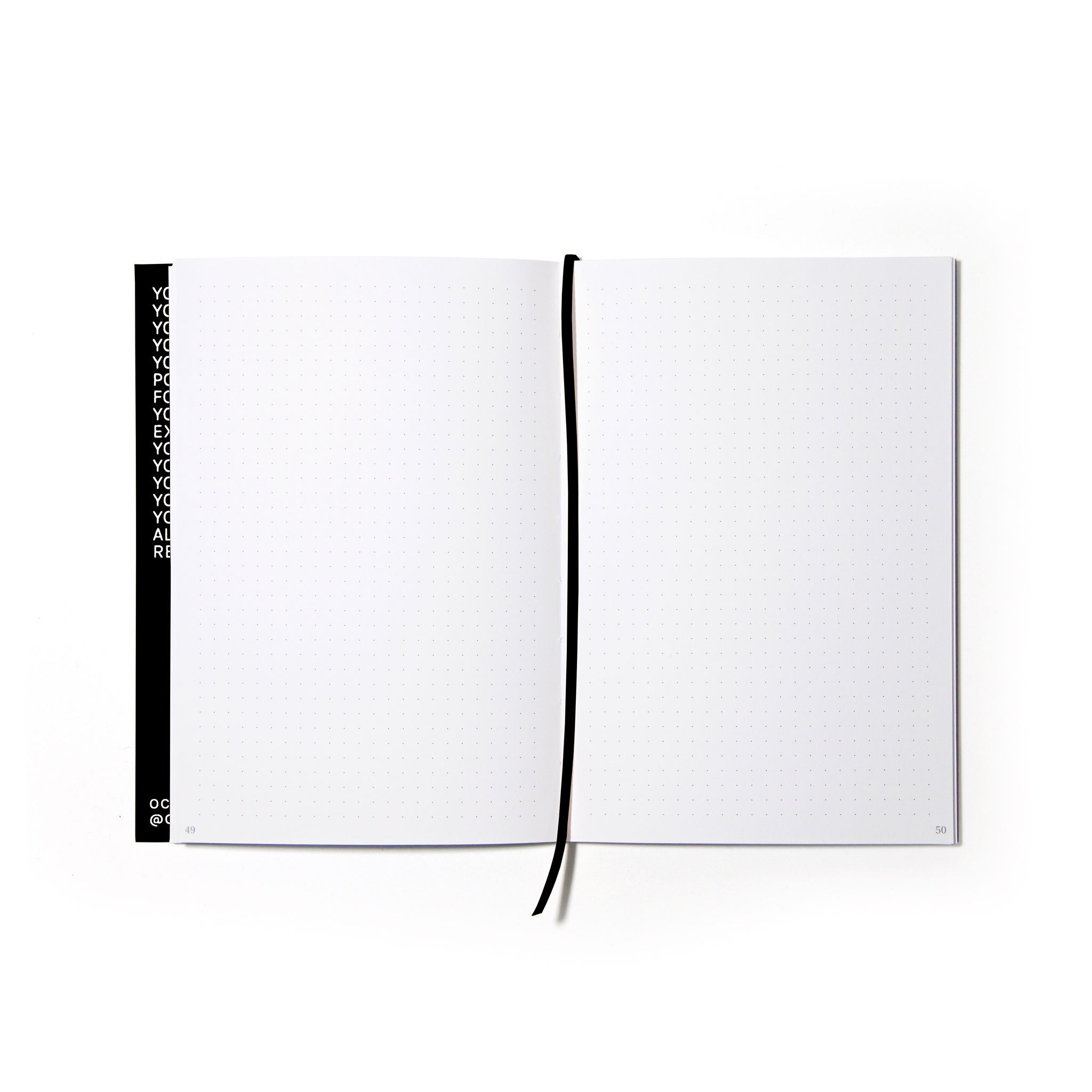 HURT | Schwarzes NOTIZBUCH | A5 mit Punktraster | Octàgon Design - Charles & Marie