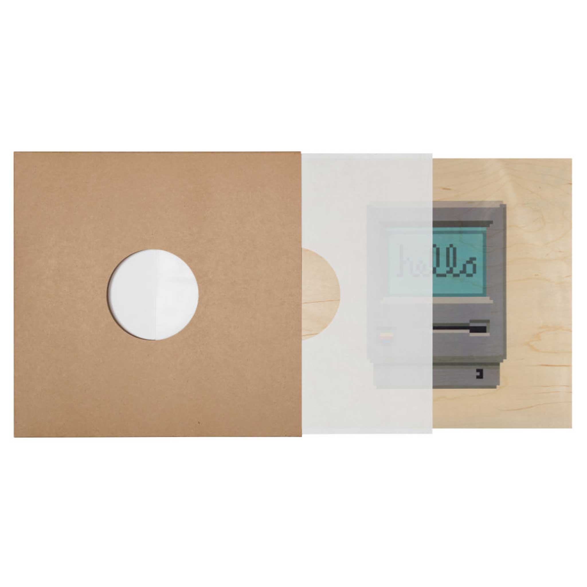 HELLO 80's MAC | Design POSTER aus Holz | 30x30 cm | Woodhi - Charles & Marie