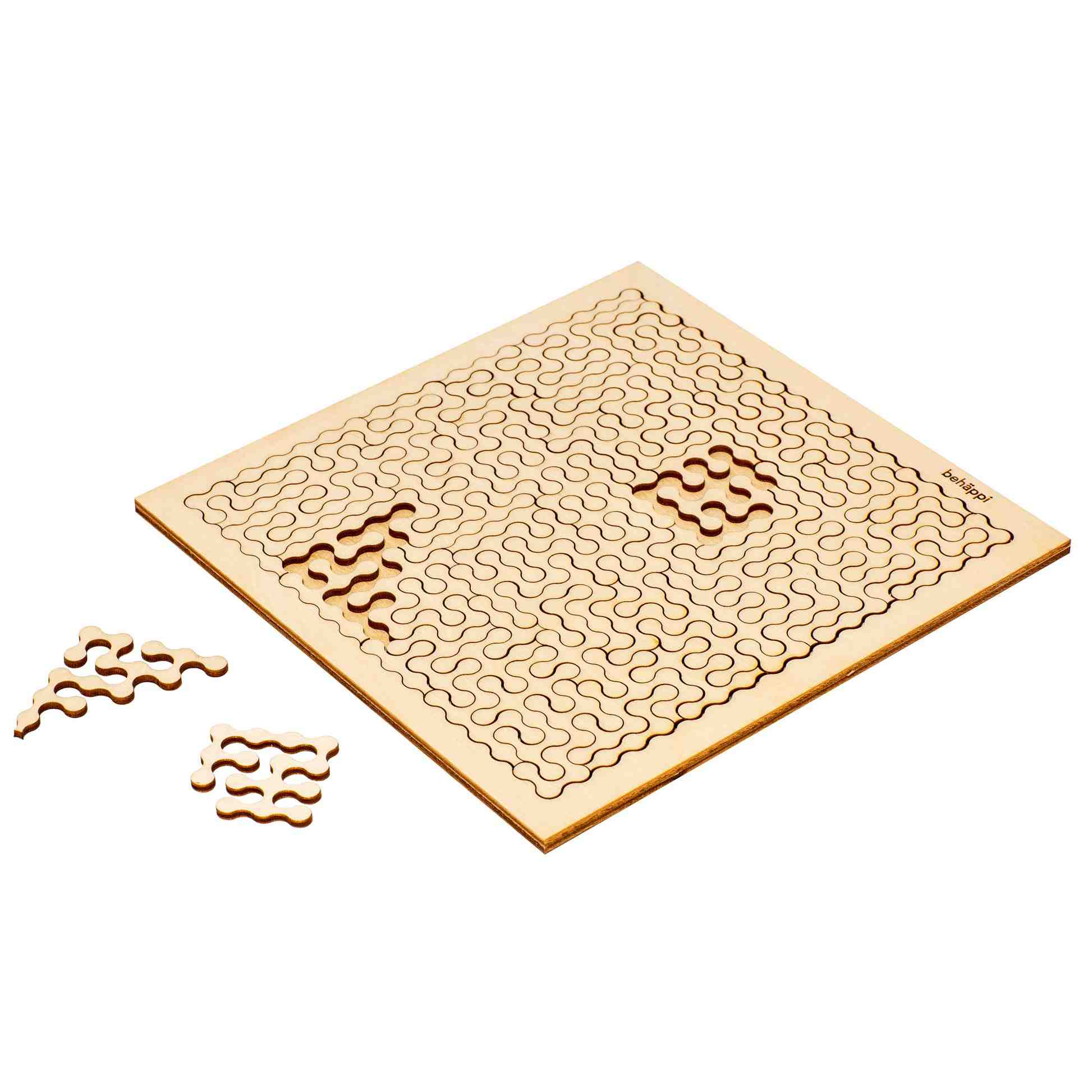 HOOP | Außergewöhnliche IQ-PUZZLE aus Holz | Level Schwer | Behäppi