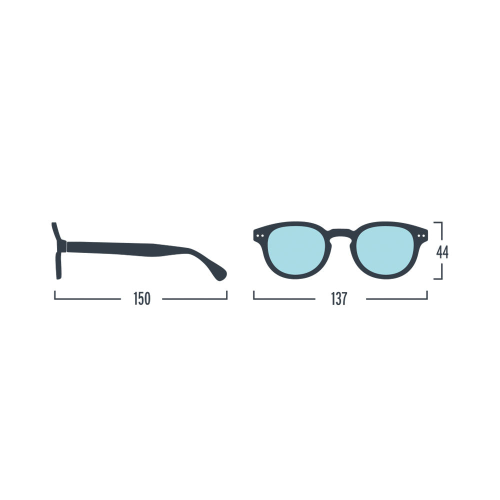 SCREEN READING | Modell #C | Blue Tortoise BILDSCHIRM-BRILLE | IZIPIZI - Charles & Marie