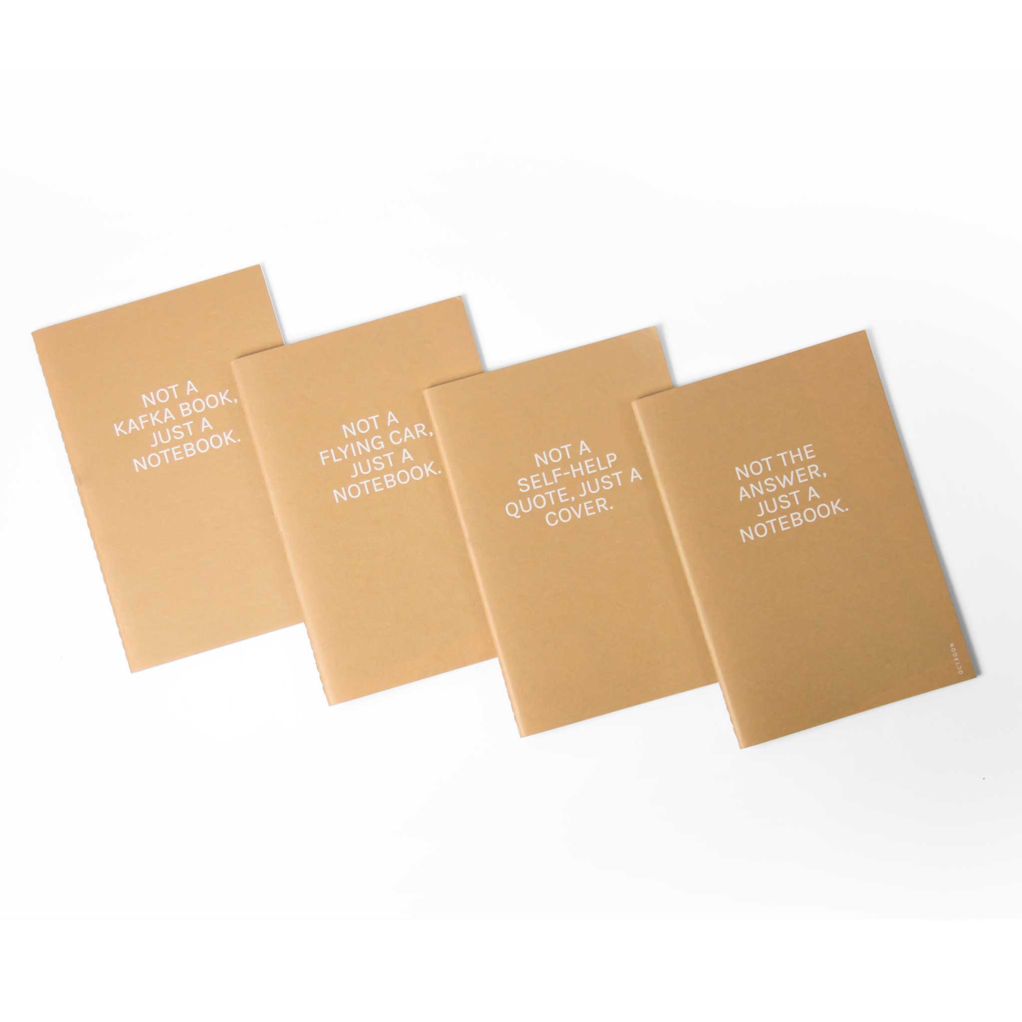 NOT A SELF-HELP QUOTE... | Beiges Kraftpapier NOTIZBUCH | A5 Punktraster | Octàgon Design - Charles & Marie