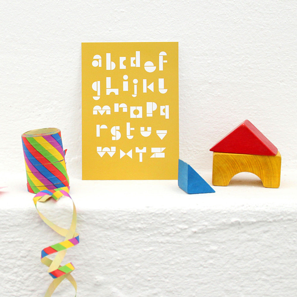 SNUG.ABC | Buchstaben POSTKARTEN-SET | Snug Studio - Charles & Marie