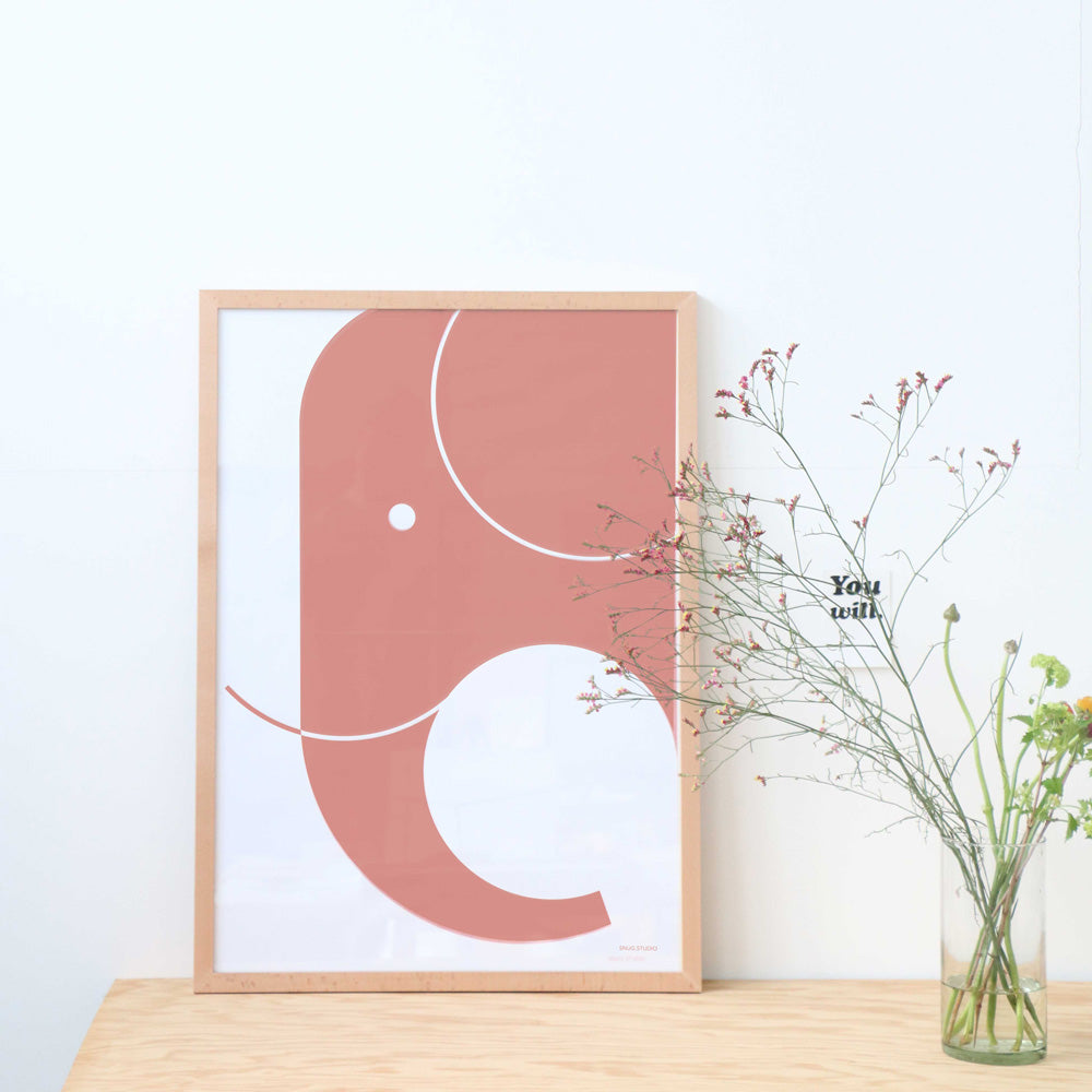 SNUG.ELEPHANT | Elefanten POSTER | 50x70 cm | Snug Studio - Charles & Marie