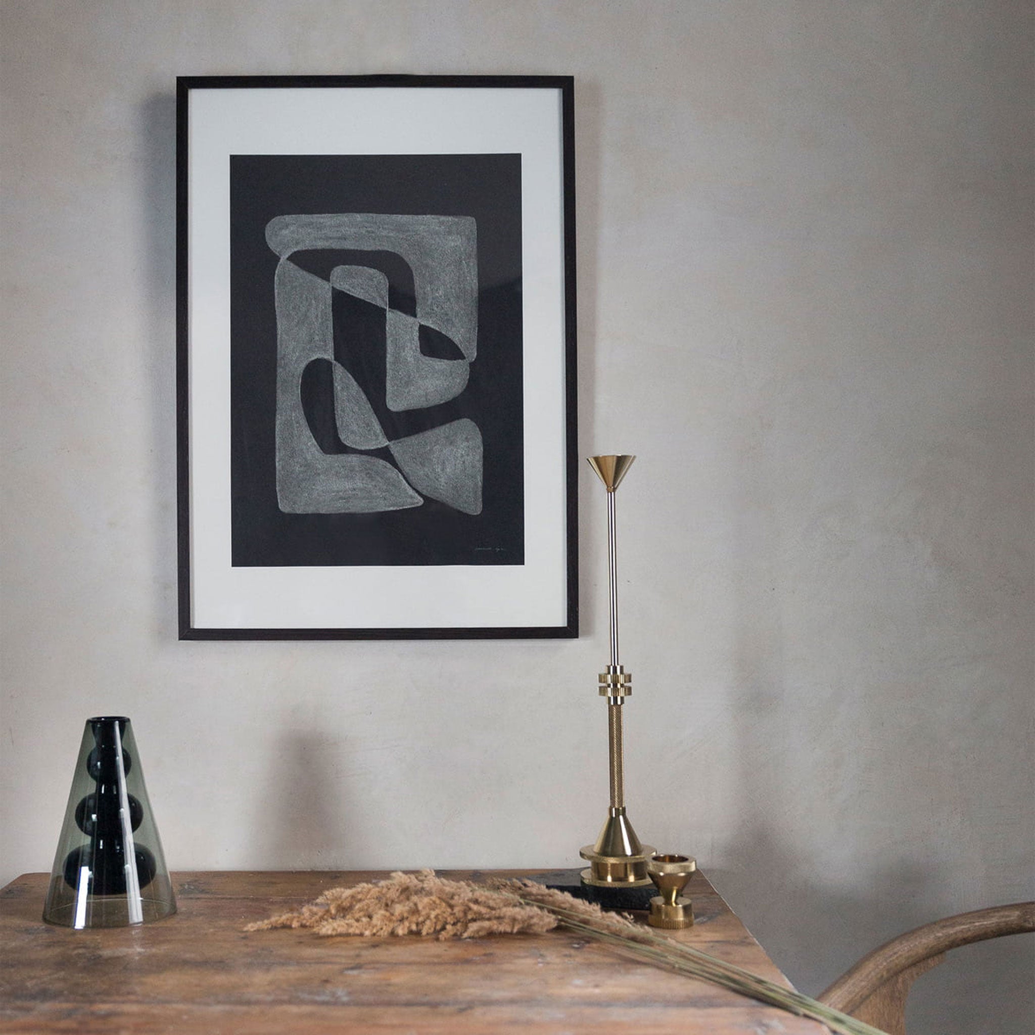 BLACK | LINEARE ART PRINT | POSTER | 50x70 cm | Atelier CPH | Connox Collection - Charles & Marie