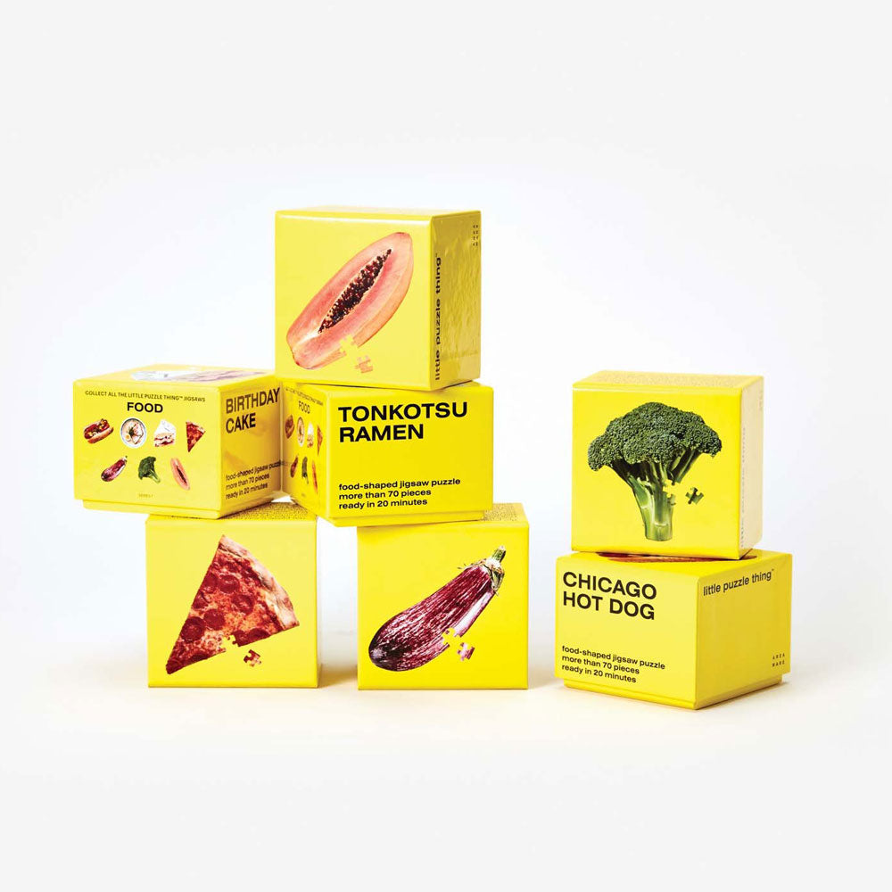 LITTLE PUZZLE THING | FOOD-PUZZLES | Serie I ca. 70 Teile | Areaware