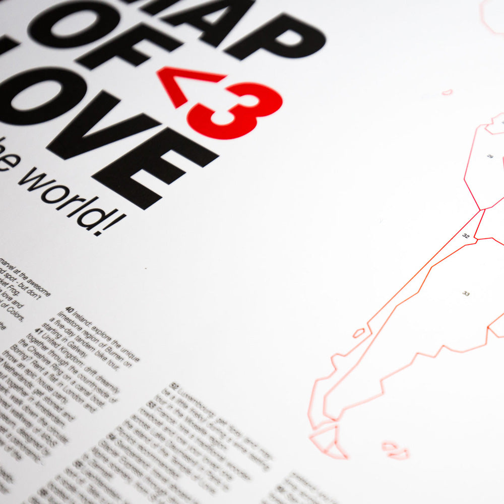 Map of Love | WELTKARTE für Liebende | Awesome Maps - Charles & Marie