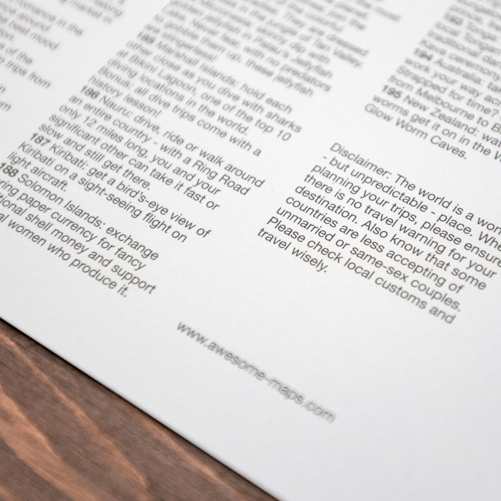 Map of Love | WELTKARTE für Liebende | Awesome Maps - Charles & Marie