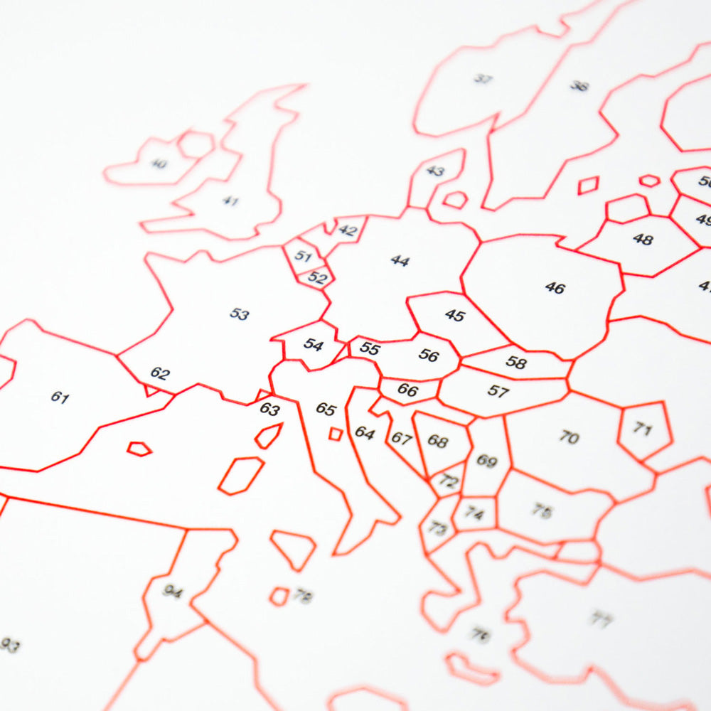 Map of Love | WELTKARTE für Liebende | Awesome Maps - Charles & Marie