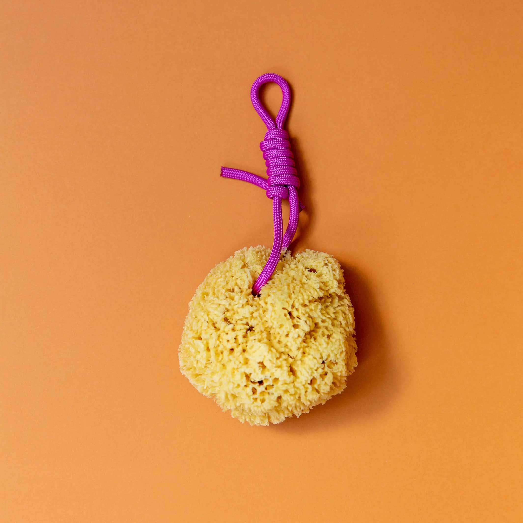 Mediterraner NATURSCHWAMM mit bunter PET Kordel | Suite702