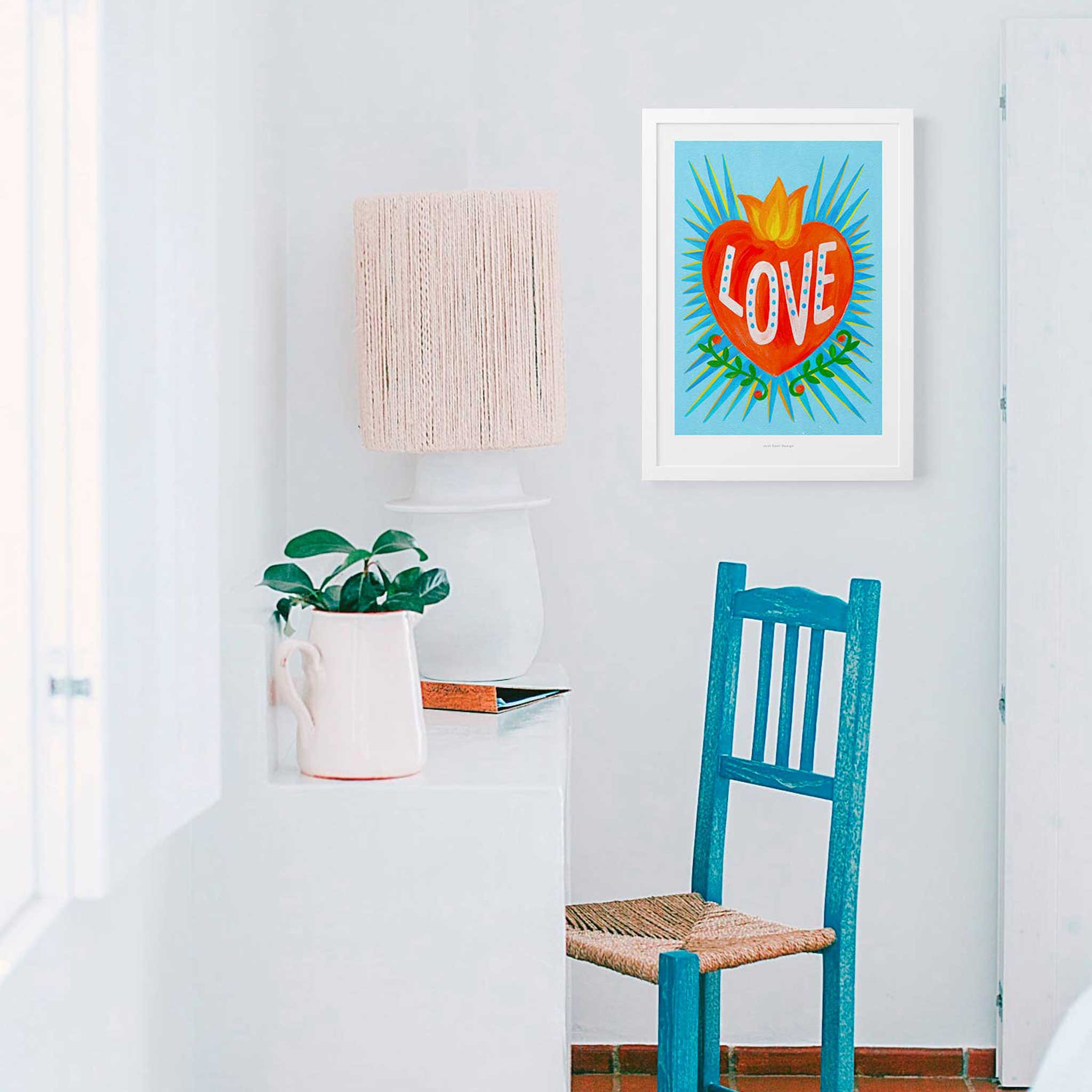 MEXICAN LOVE HEART | Graphic POSTER | A4 Format | Just Another Cool Design