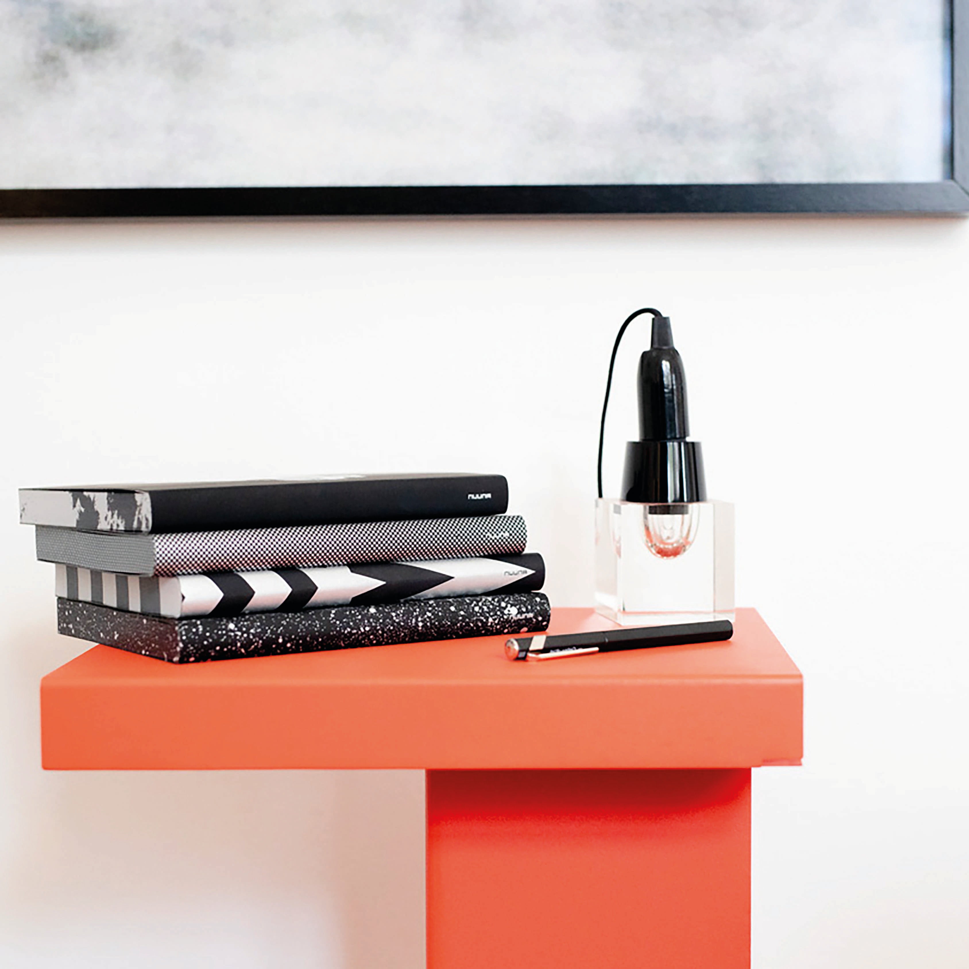 MOON | GRAPHIC L Serie | schwarzes NOTIZBUCH | Nuuna