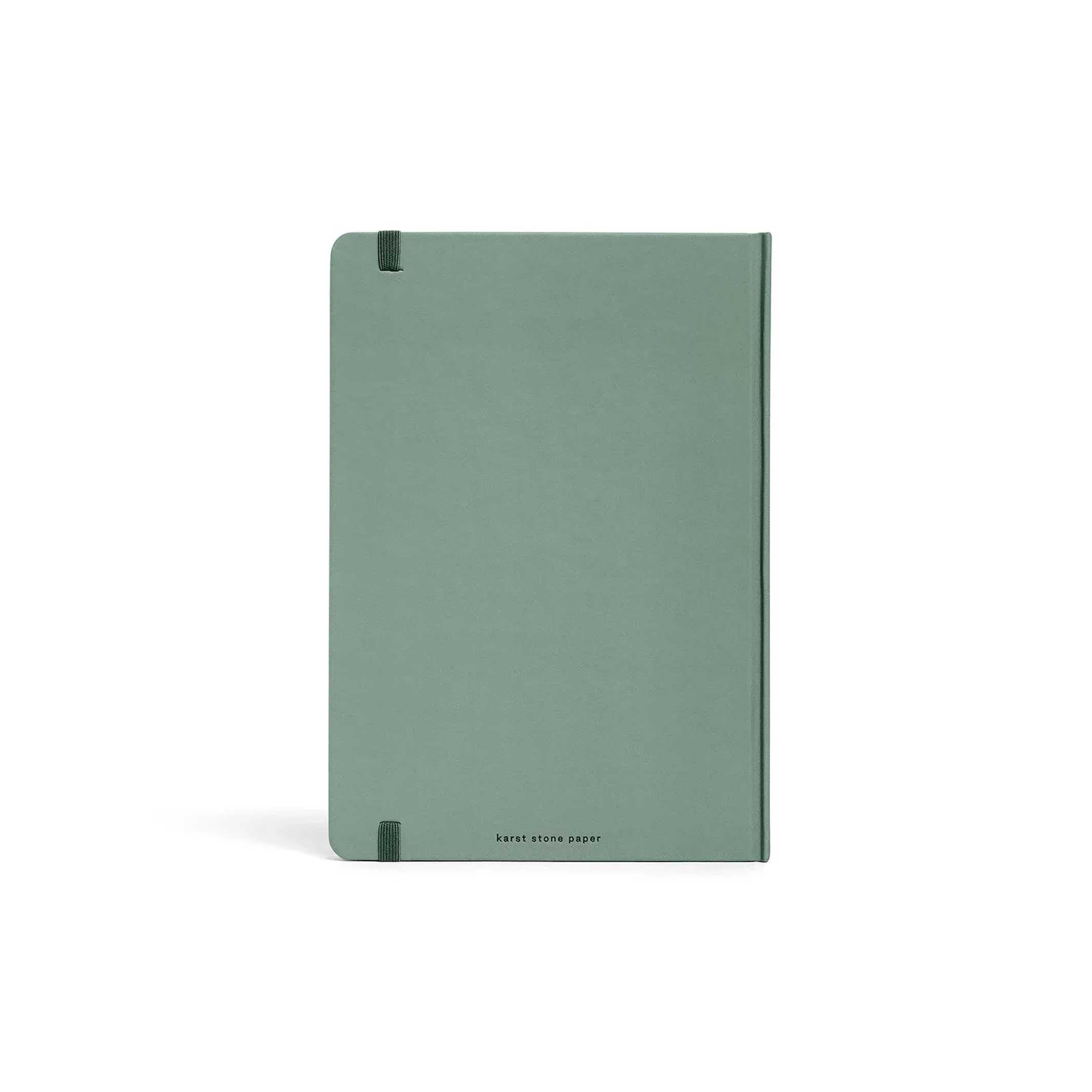 Hardcover NOTEBOOK A5 | Eukalyptus-grünes NOTIZBUCH | Karst Stone Paper