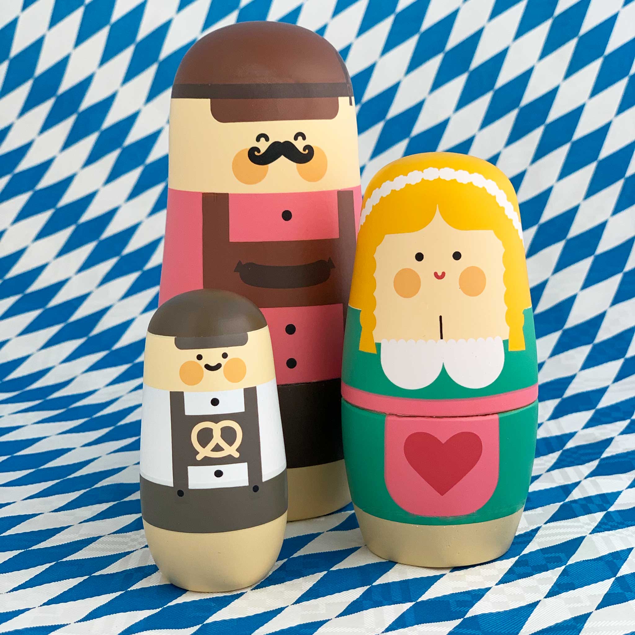 EXPRESSIONS Oktoberfest | MATRYOSHKA BABUSHKA PUPPEN | Wiesn-Geschenk, Souvenir & Deko-Figuren | Benjamin Hansen | Spring Copenhagen - Charles & Marie