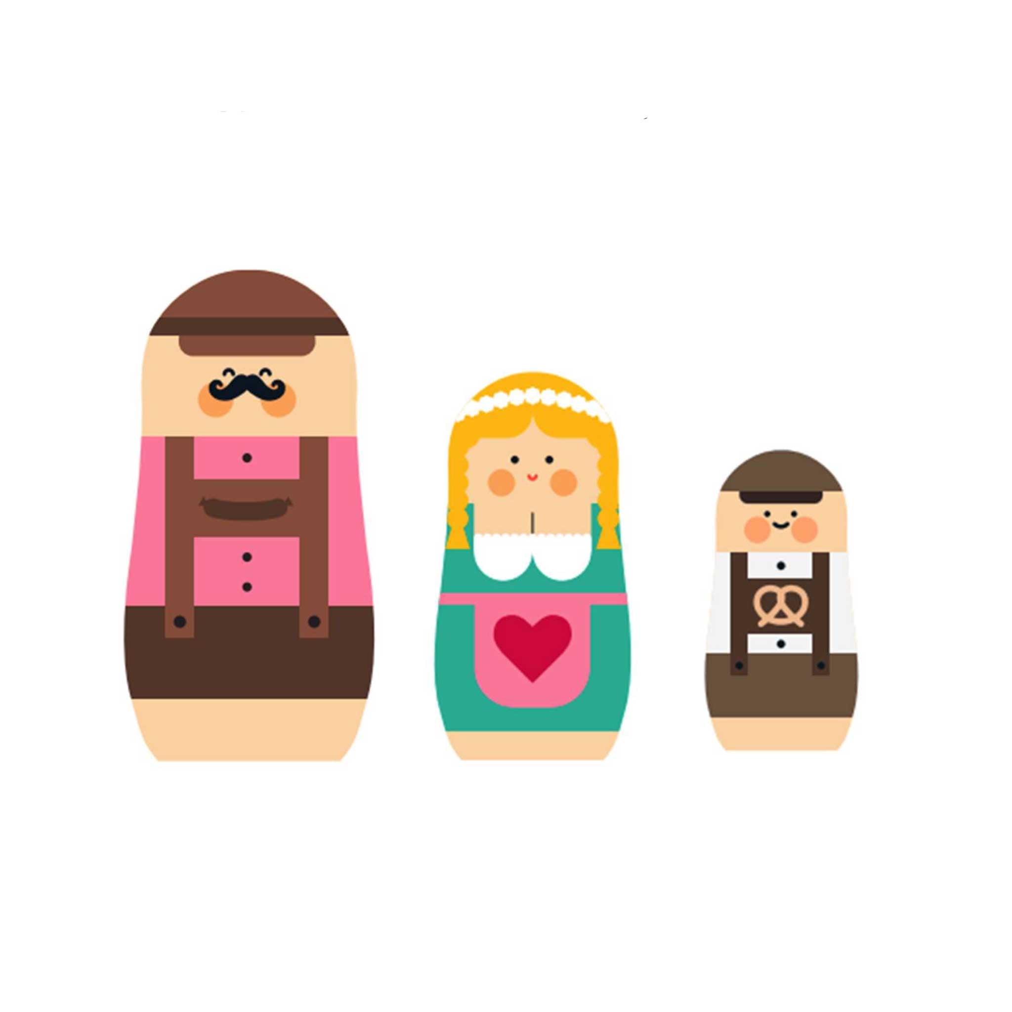 EXPRESSIONS Oktoberfest | MATRYOSHKA BABUSHKA PUPPEN | Wiesn-Geschenk, Souvenir & Deko-Figuren | Benjamin Hansen | Spring Copenhagen - Charles & Marie