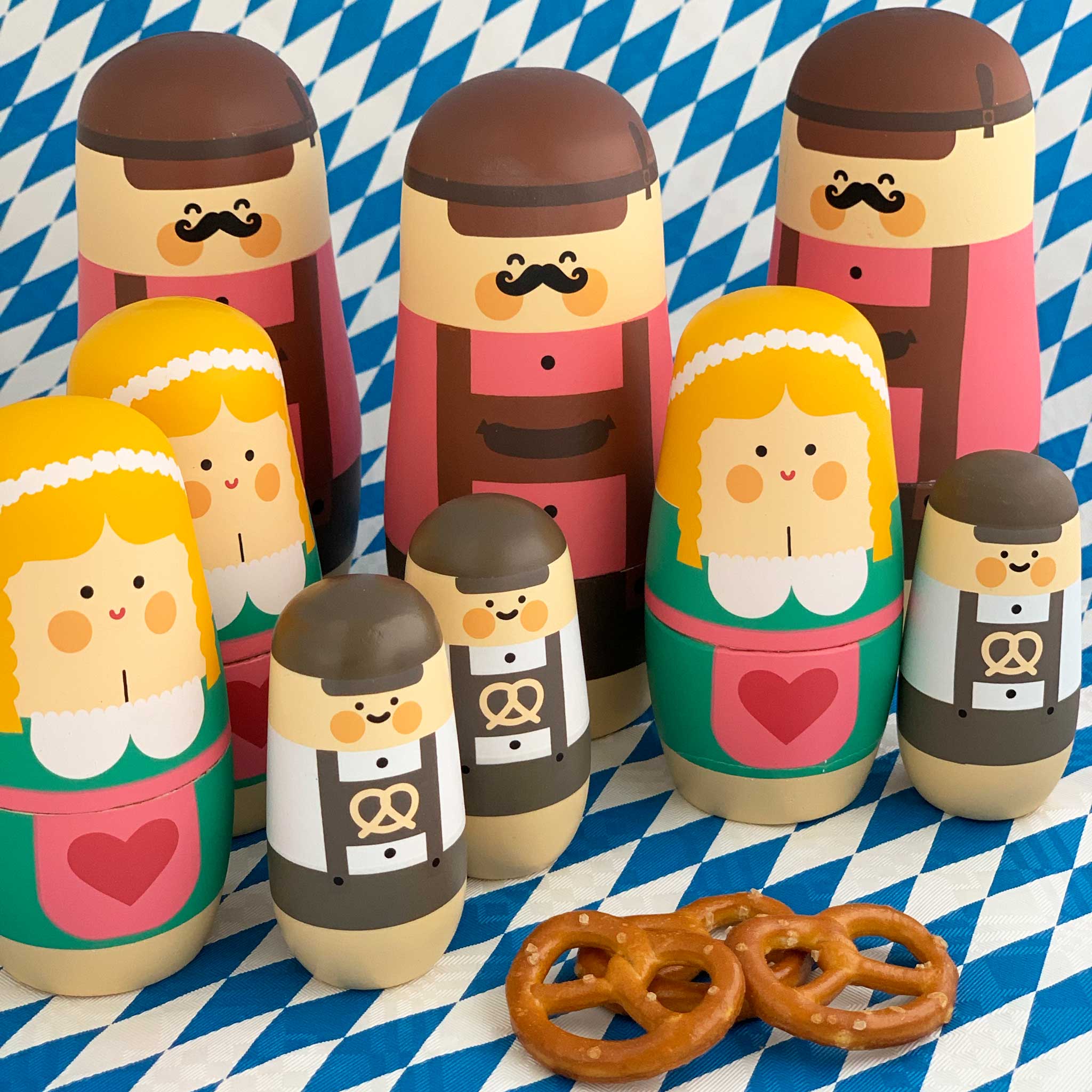 EXPRESSIONS Oktoberfest | MATRYOSHKA BABUSHKA PUPPEN | Wiesn-Geschenk, Souvenir & Deko-Figuren | Benjamin Hansen | Spring Copenhagen - Charles & Marie
