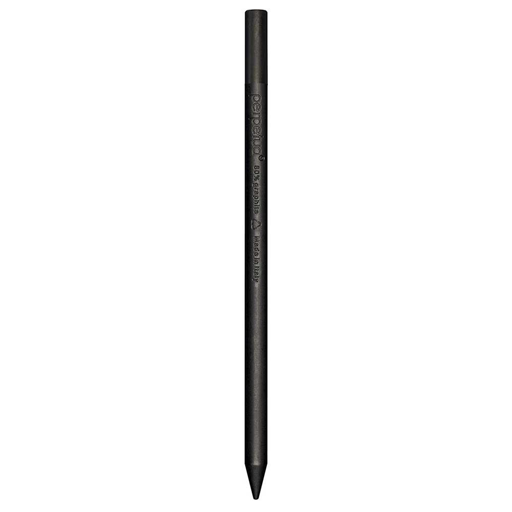 perpétue le CRAYON | Crayon design noir en graphite recyclé avec gomme de couleur | Marta Giardini