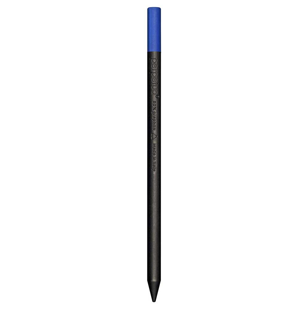 perpétue le CRAYON | Crayon design noir en graphite recyclé avec gomme de couleur | Marta Giardini