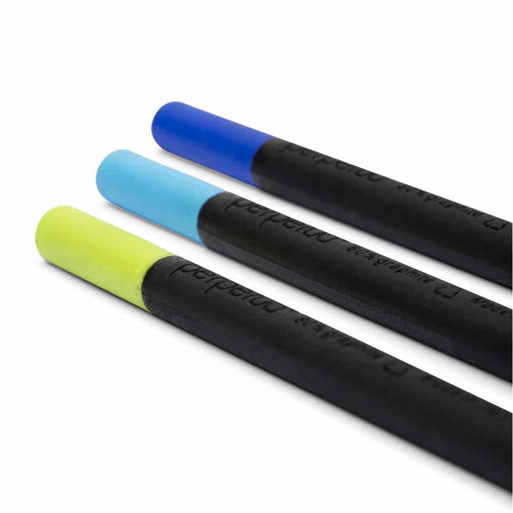 perpetua der BLEISTIFT | Schwarzer Design-Bleistift aus recyceltem Graphit mit farbigem Radiergummi | Marta Giardini