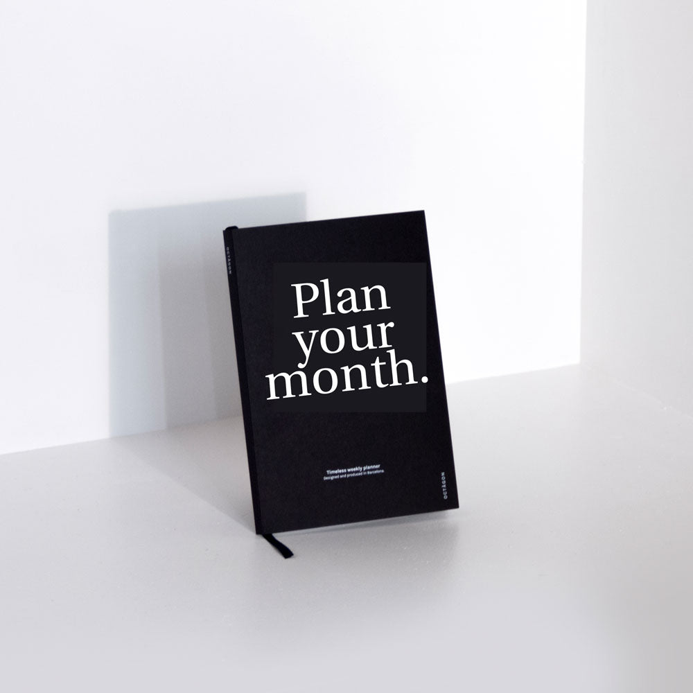 PLAN YOUR MONTH | MONATSPLANER & NOTIZBUCH | A5 | Octàgon Design - Charles & Marie