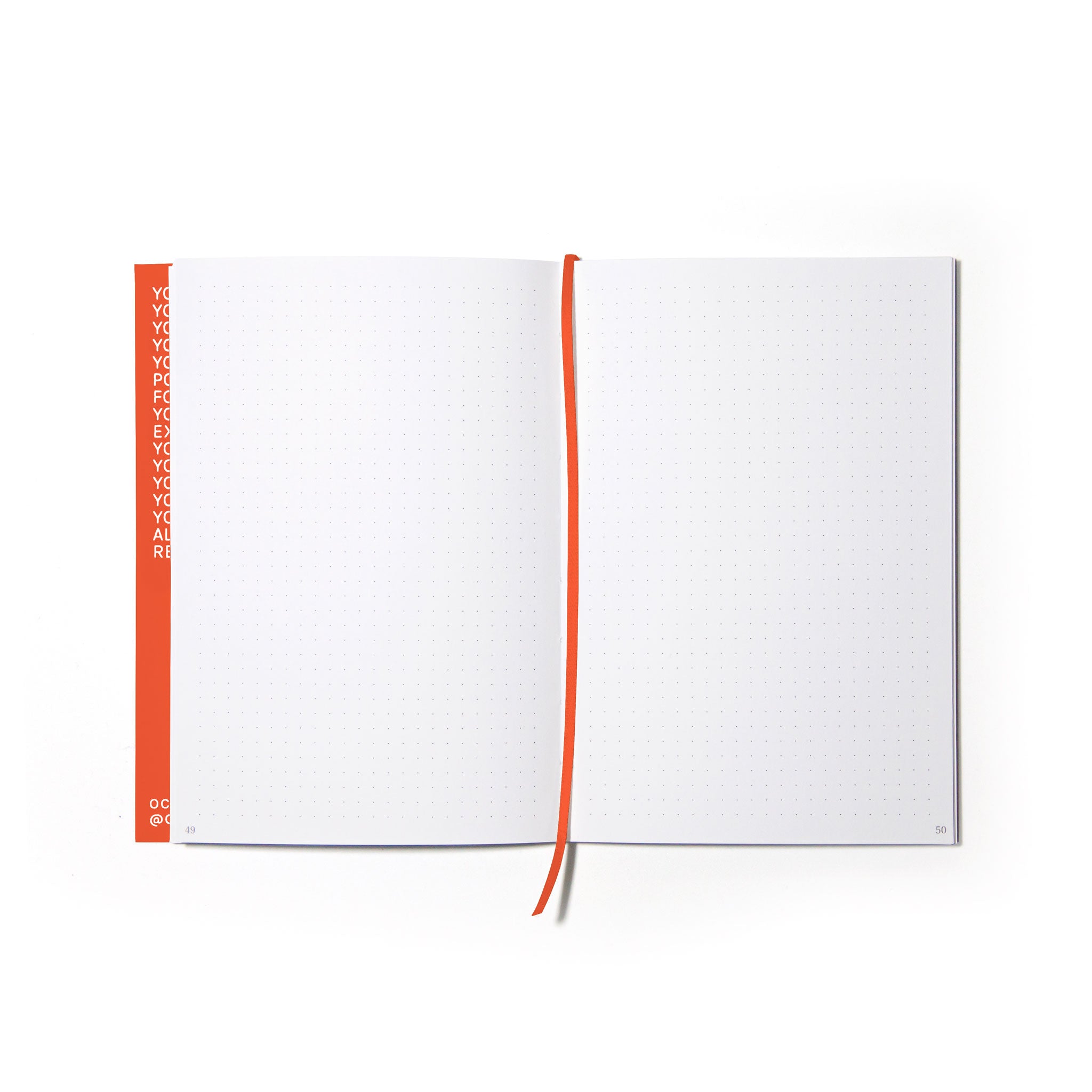 PRIVATE | Oranges NOTIZBUCH | A5 mit Punktraster | Octàgon Design - Charles & Marie