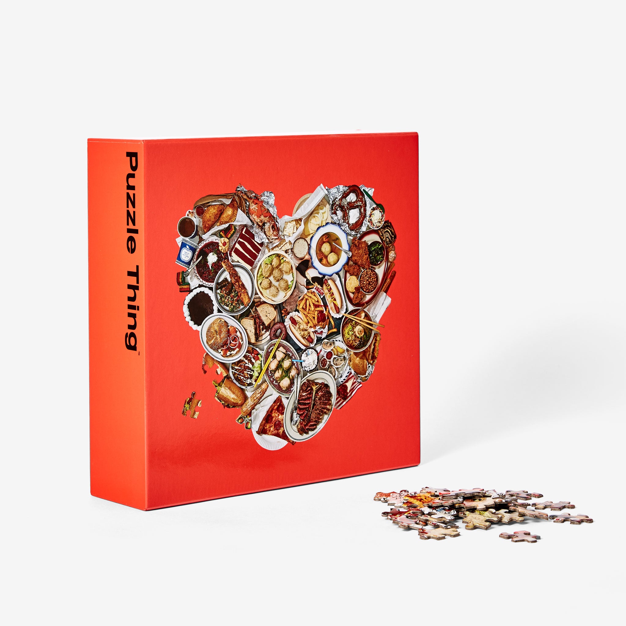 CHOSE DE PUZZLE : NY HEART | PUZZLE ALIMENTAIRE | 465 pièces | Sont conscients