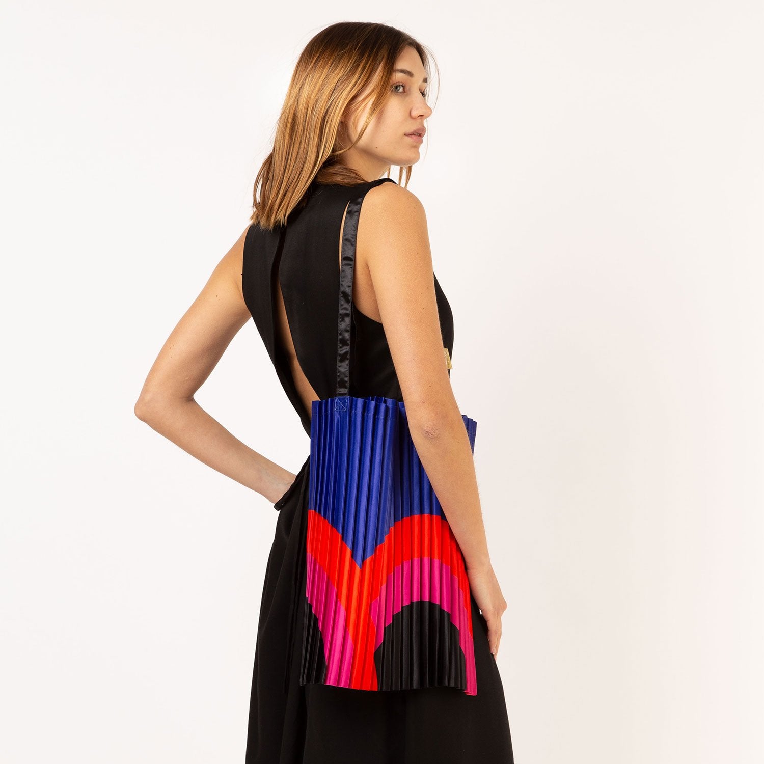 RAINBOW - Tote Bag - pleated satin 40x48 cm | Multitudes