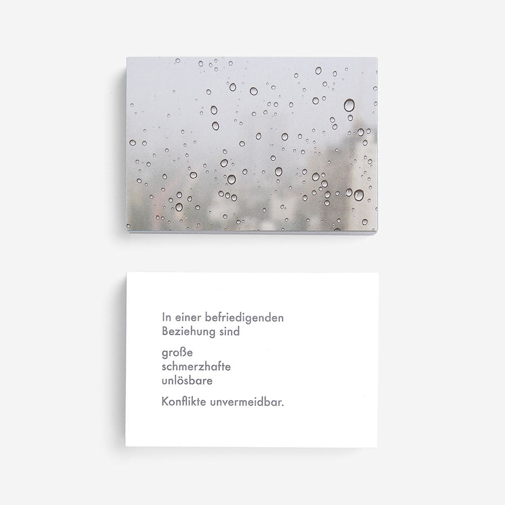 RUHE | CARD SET | 60 prompt cards to lend perspective on life’s sorrows and regrets | German Edition | The School of Life
