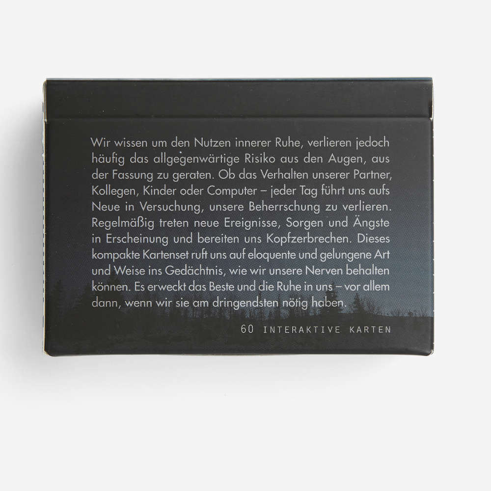 RUHE | interaktives LERNKARTEN-SET für mehr GELASSENHEIT | 60 Karten | The School of Life