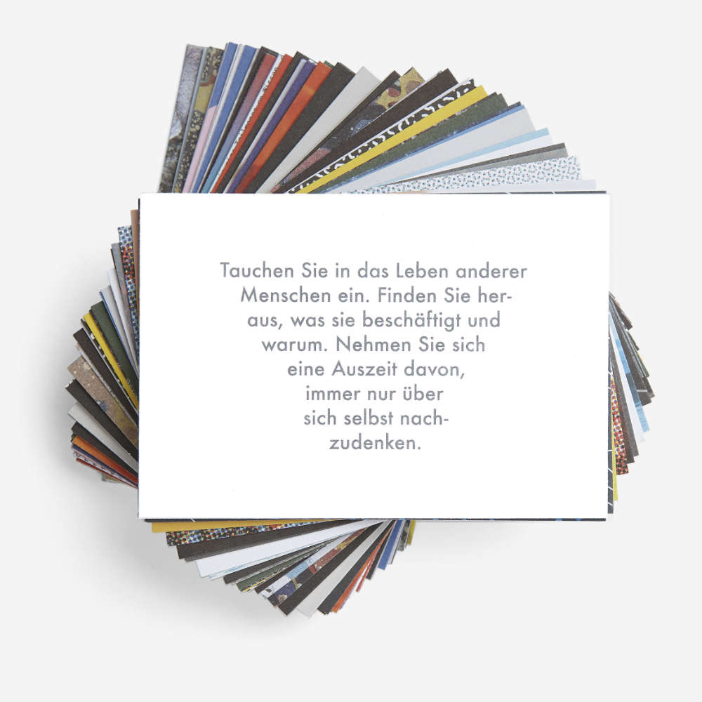 RUHE | CARD SET | 60 prompt cards to lend perspective on life’s sorrows and regrets | German Edition | The School of Life