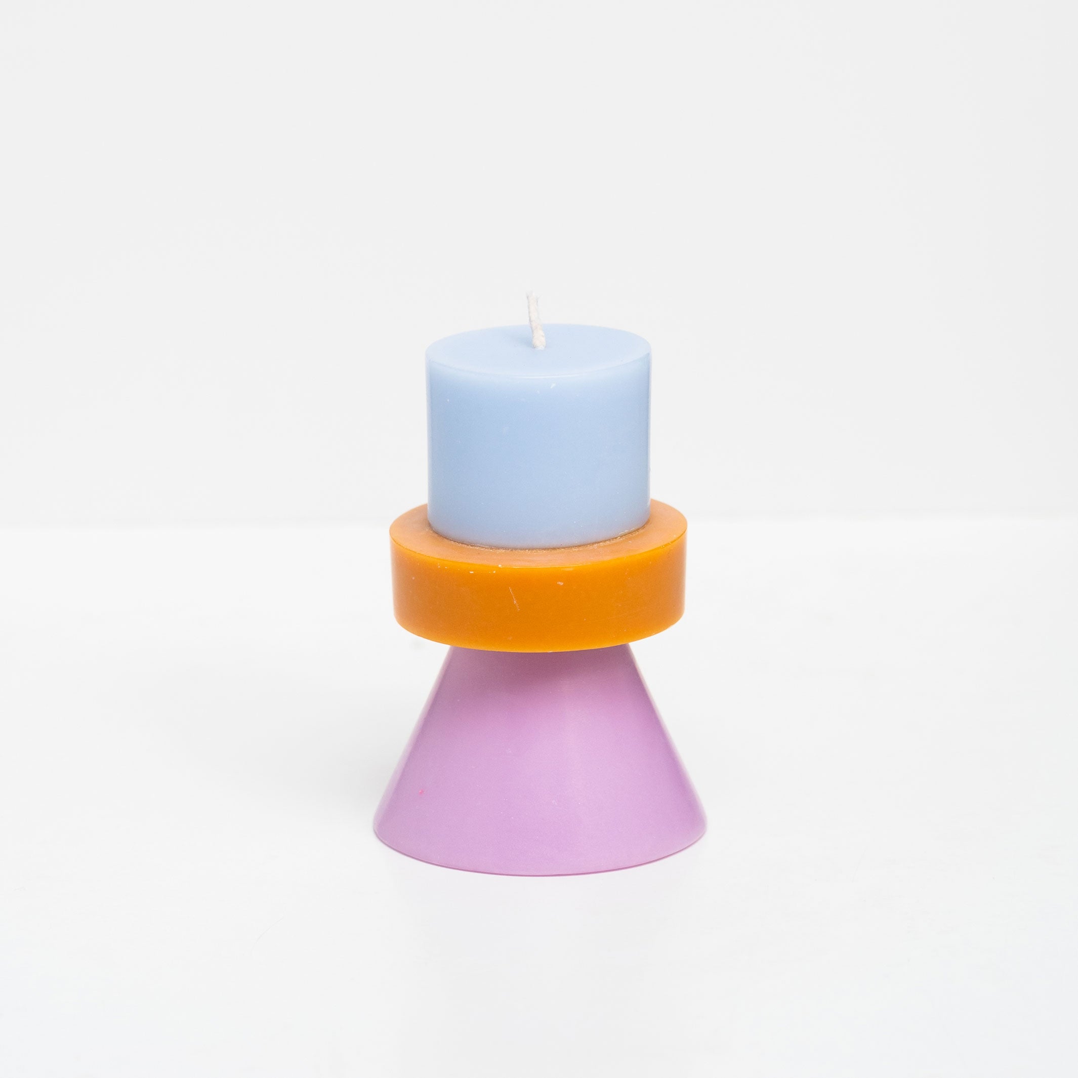 STACK CANDLE MINI | KERZE in Farben sky-caramel-violet | 20 Std. Brenndauer | YOD AND CO