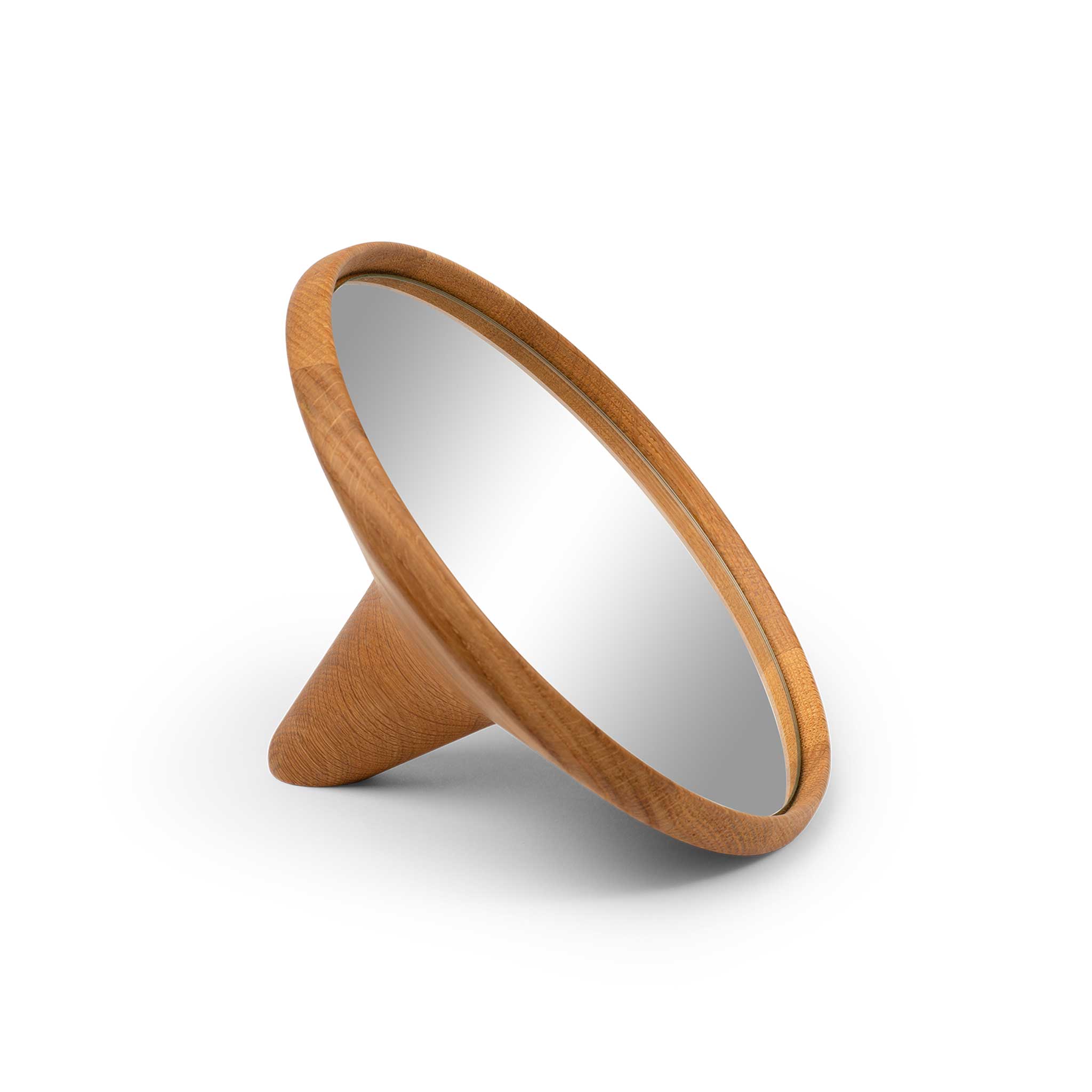 SATELLITE | Wooden round MIRROR | Christoffer Skjøtt | Spring Copenhagen