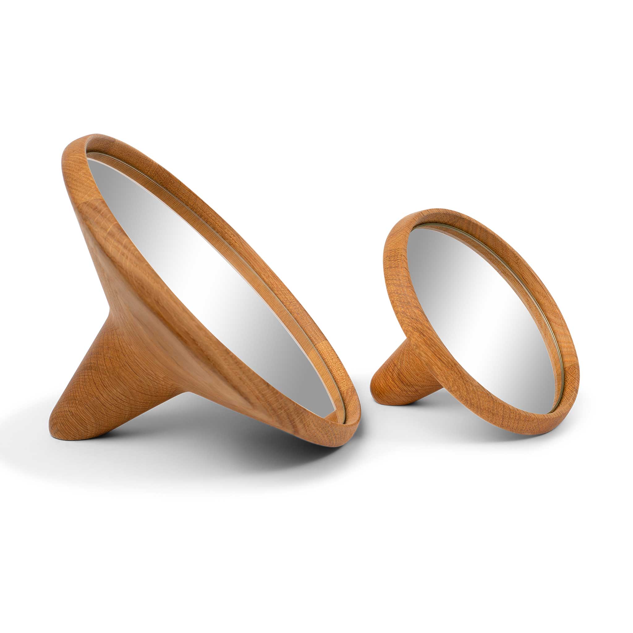 SATELLITE | Wooden round MIRROR | Christoffer Skjøtt | Spring Copenhagen