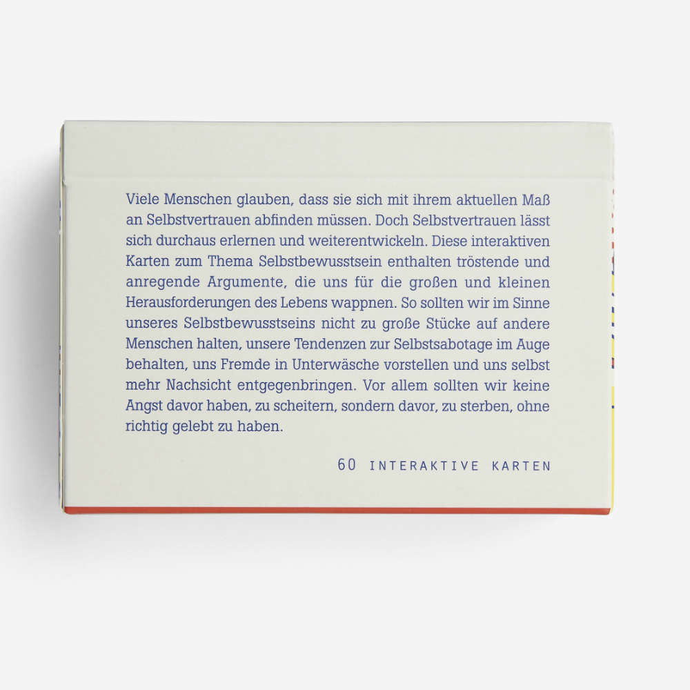 SELBSTVERTRAUEN | KARTENSET zum Aufbau von Selbstvertrauen und Überwinden von Schüchternheit | The School of Life